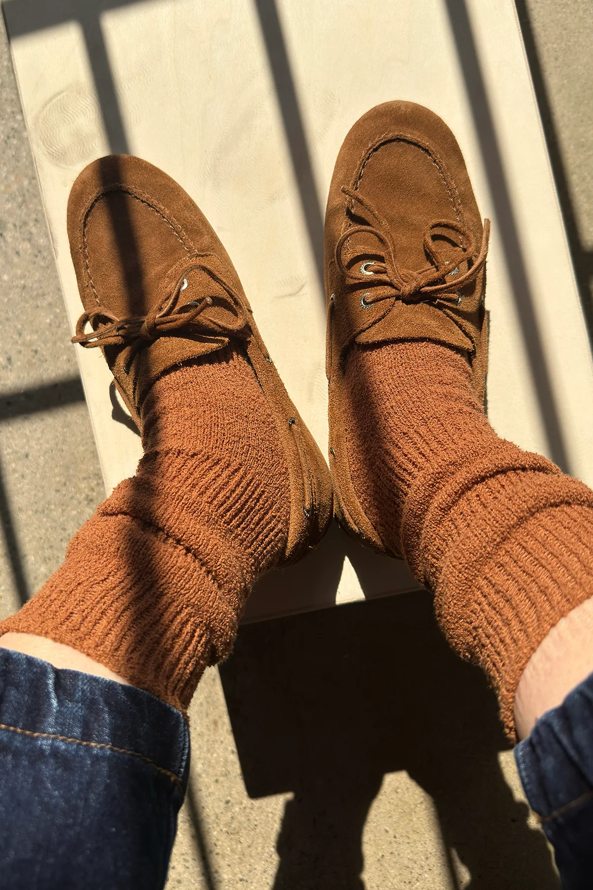Airy Puffin Socks - Whisky - Image 3
