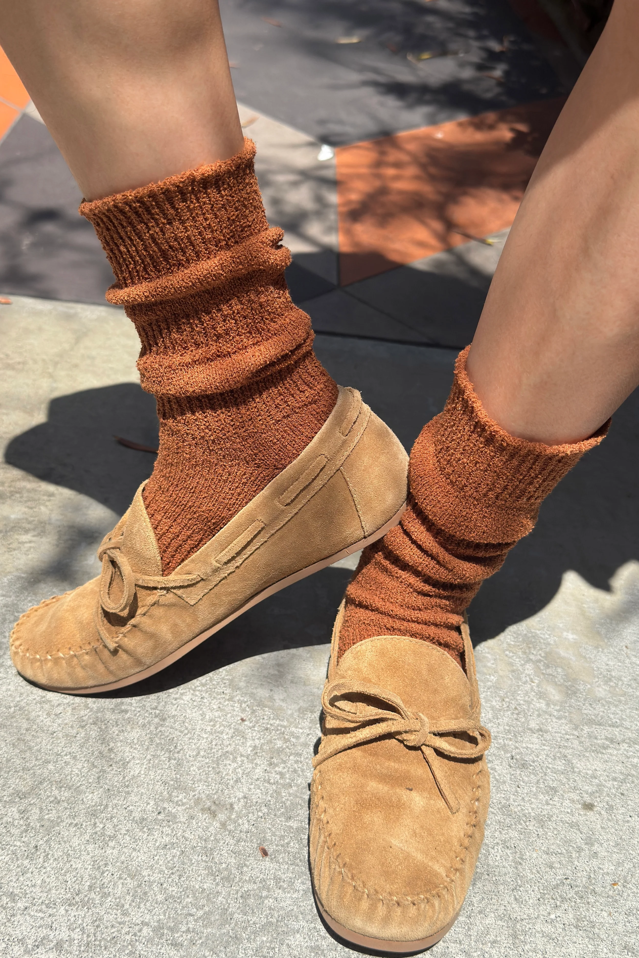 Airy Puffin Socks - Whisky - Image 4