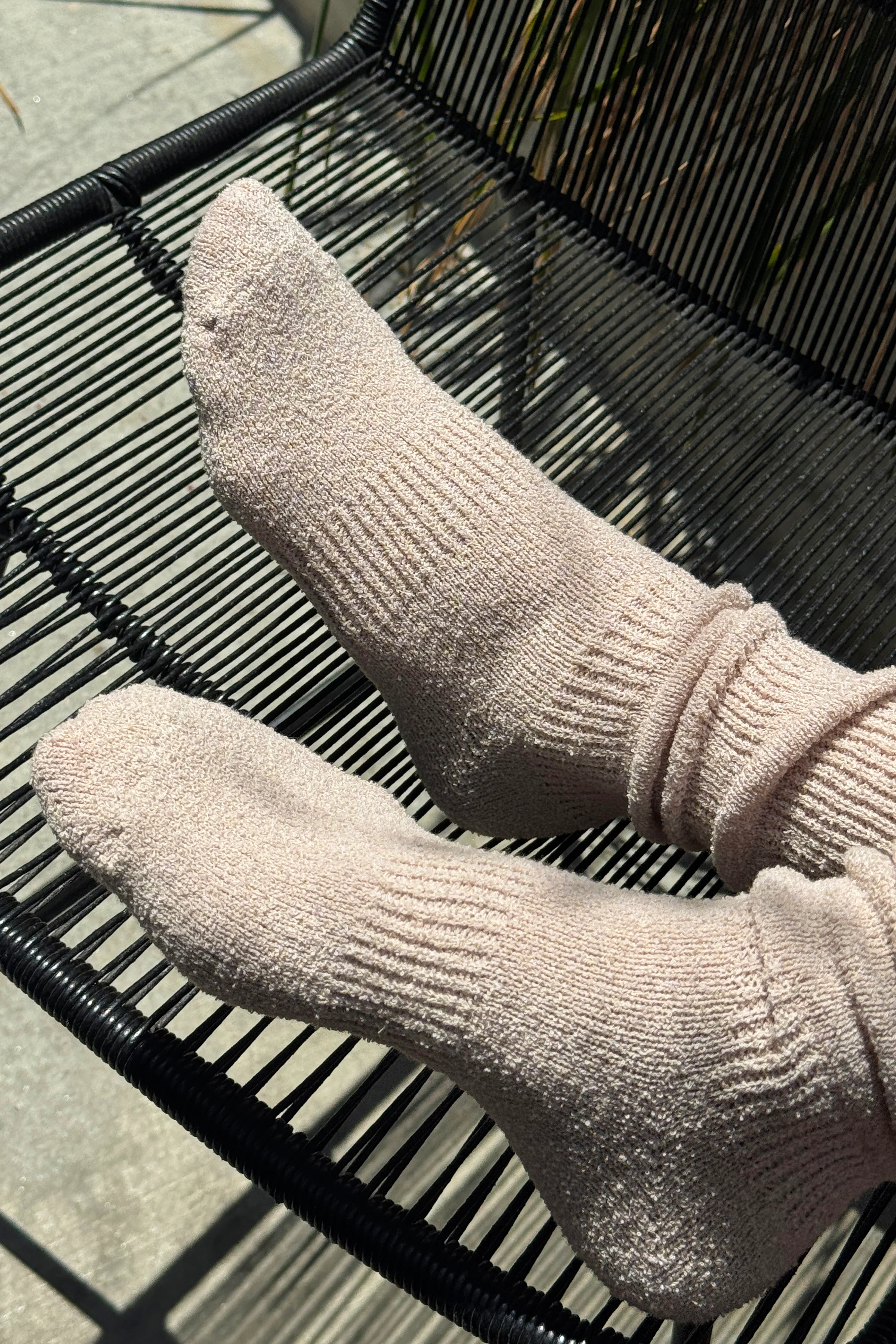 Airy Puffin Socks - Whole Wheat - Image 3