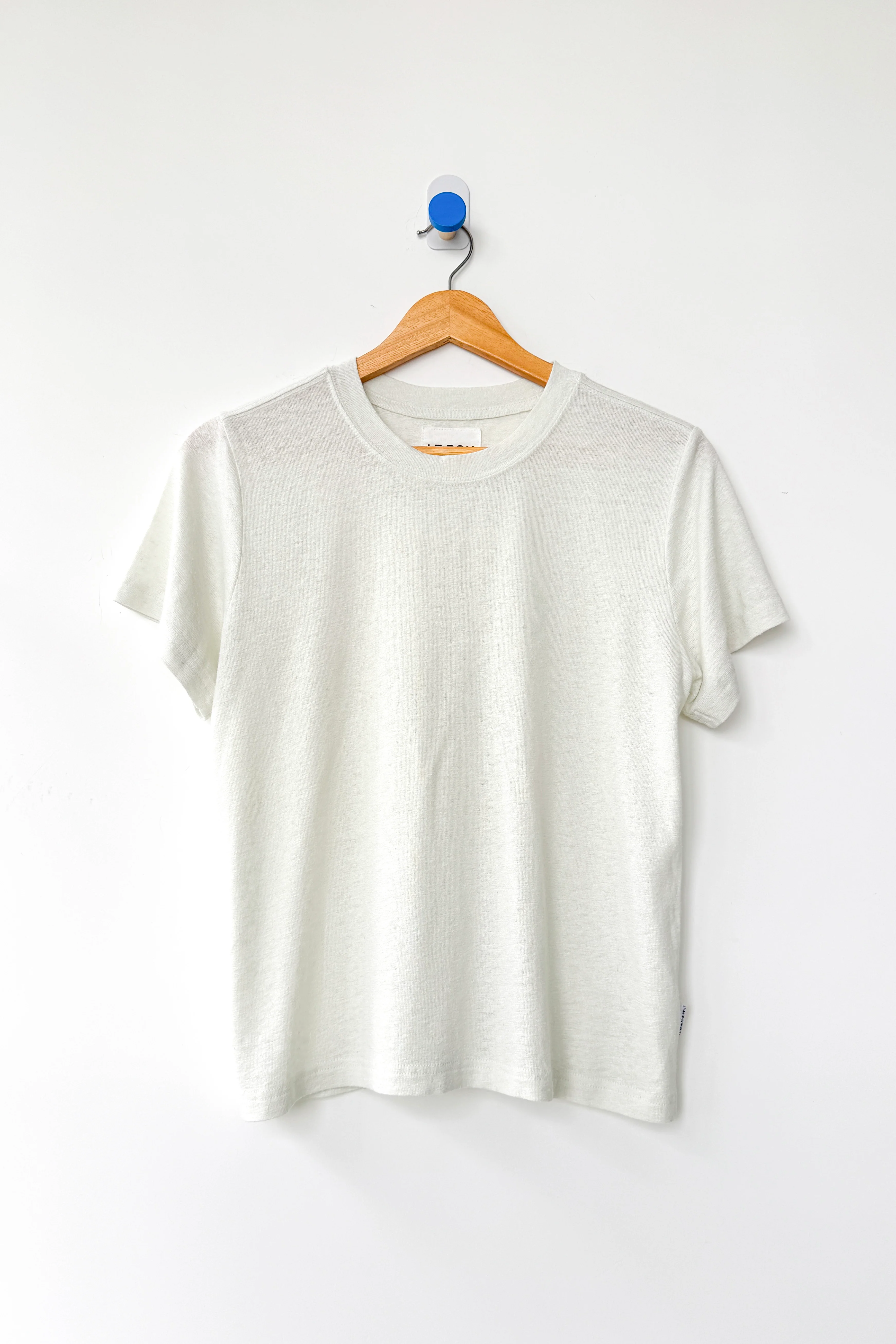 Bo Linen Blend Tee - Salt - Image 4