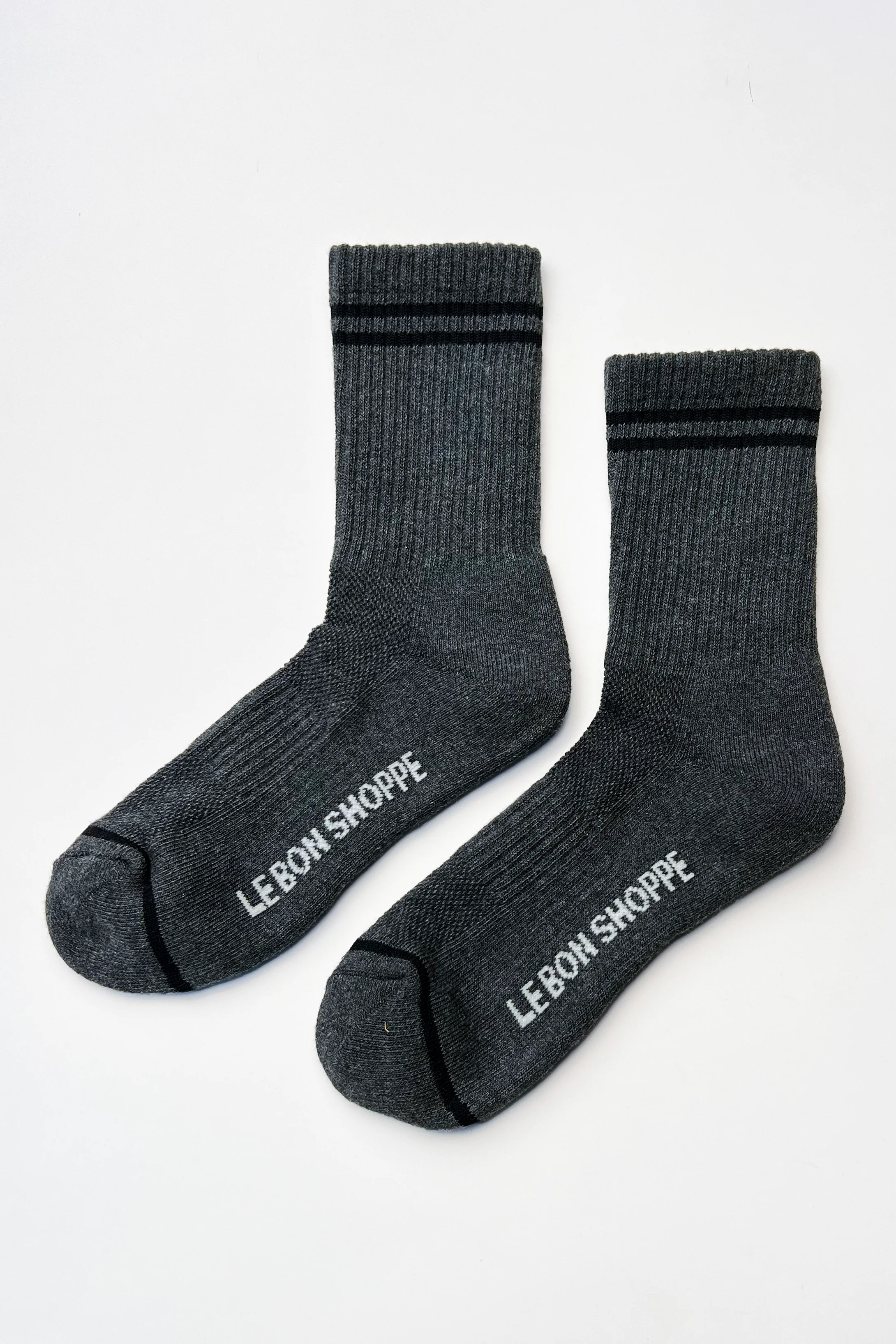 Boyfriend Socks - Charcoal - Image 4