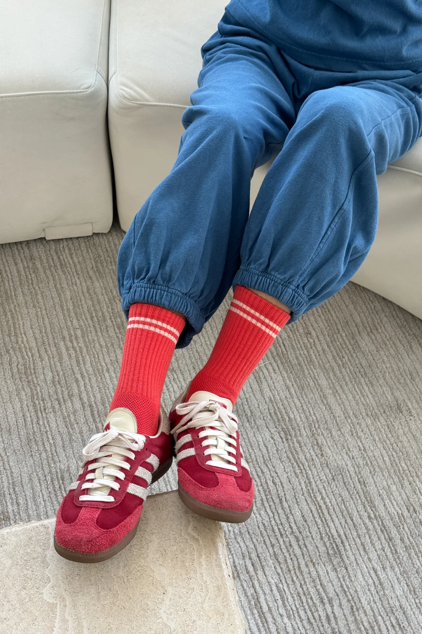 Boyfriend Socks - Coral - Image 2