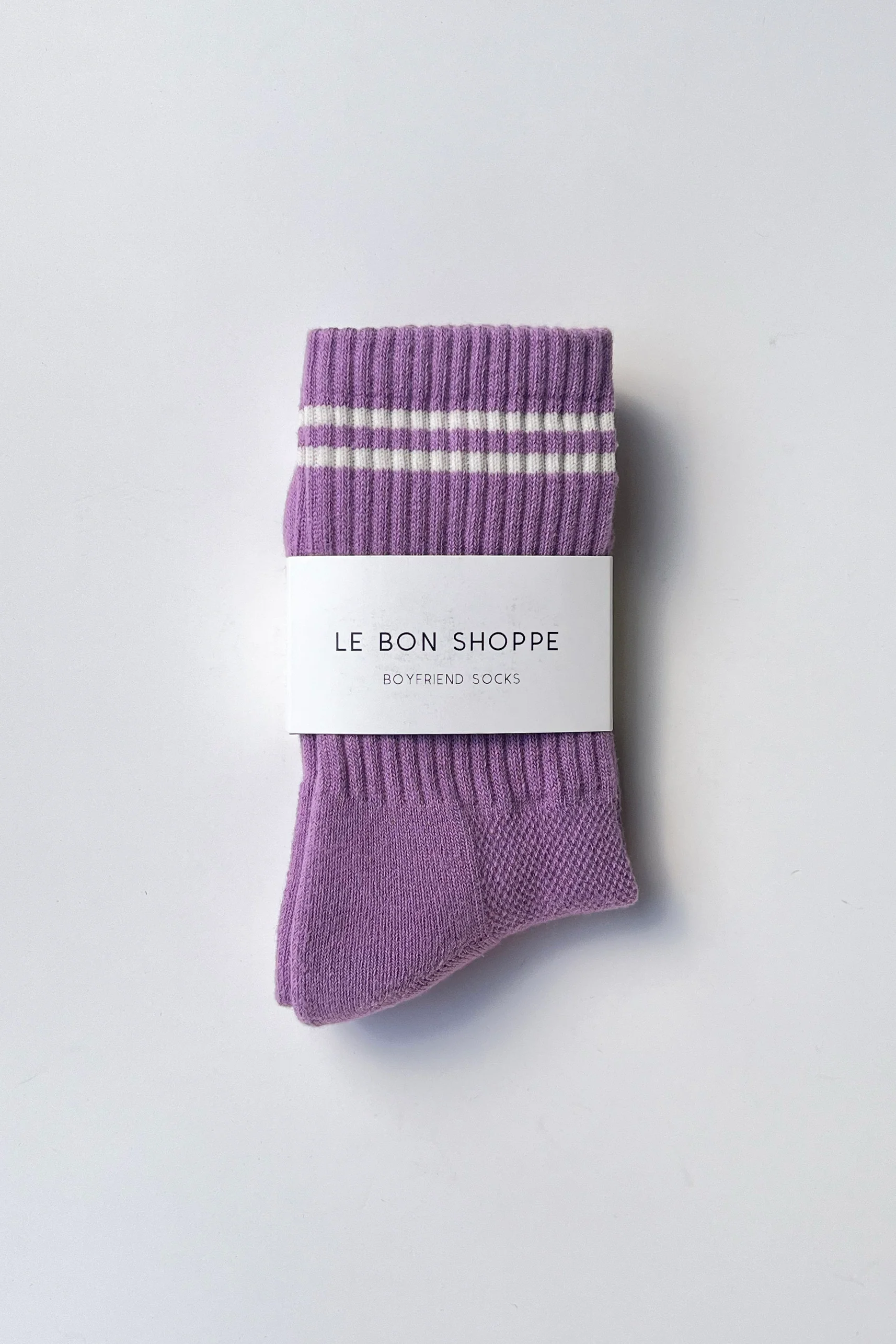 Boyfriend Socks - Grape - Image 3