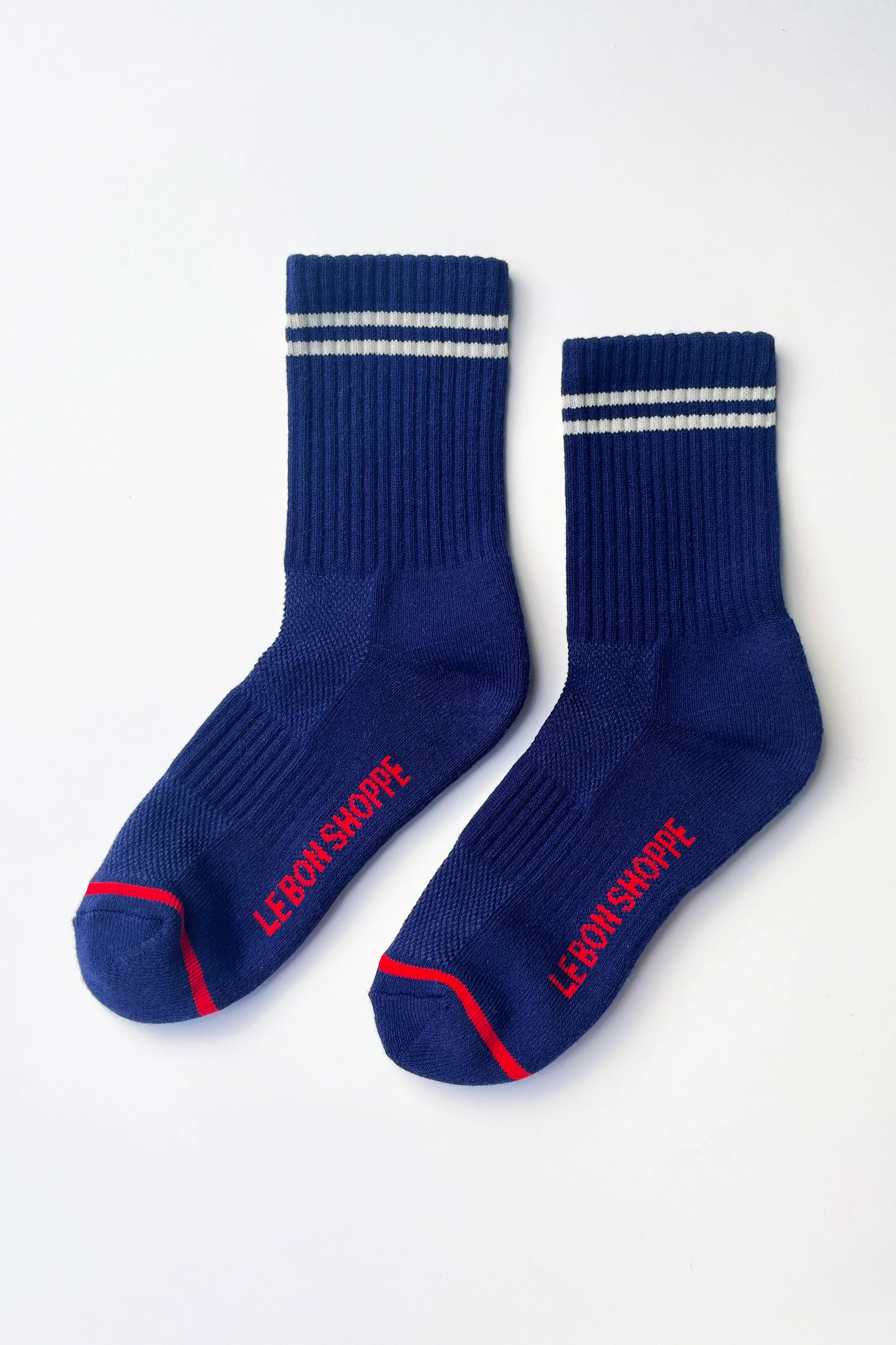 Boyfriend Socks - Navy - Image 3