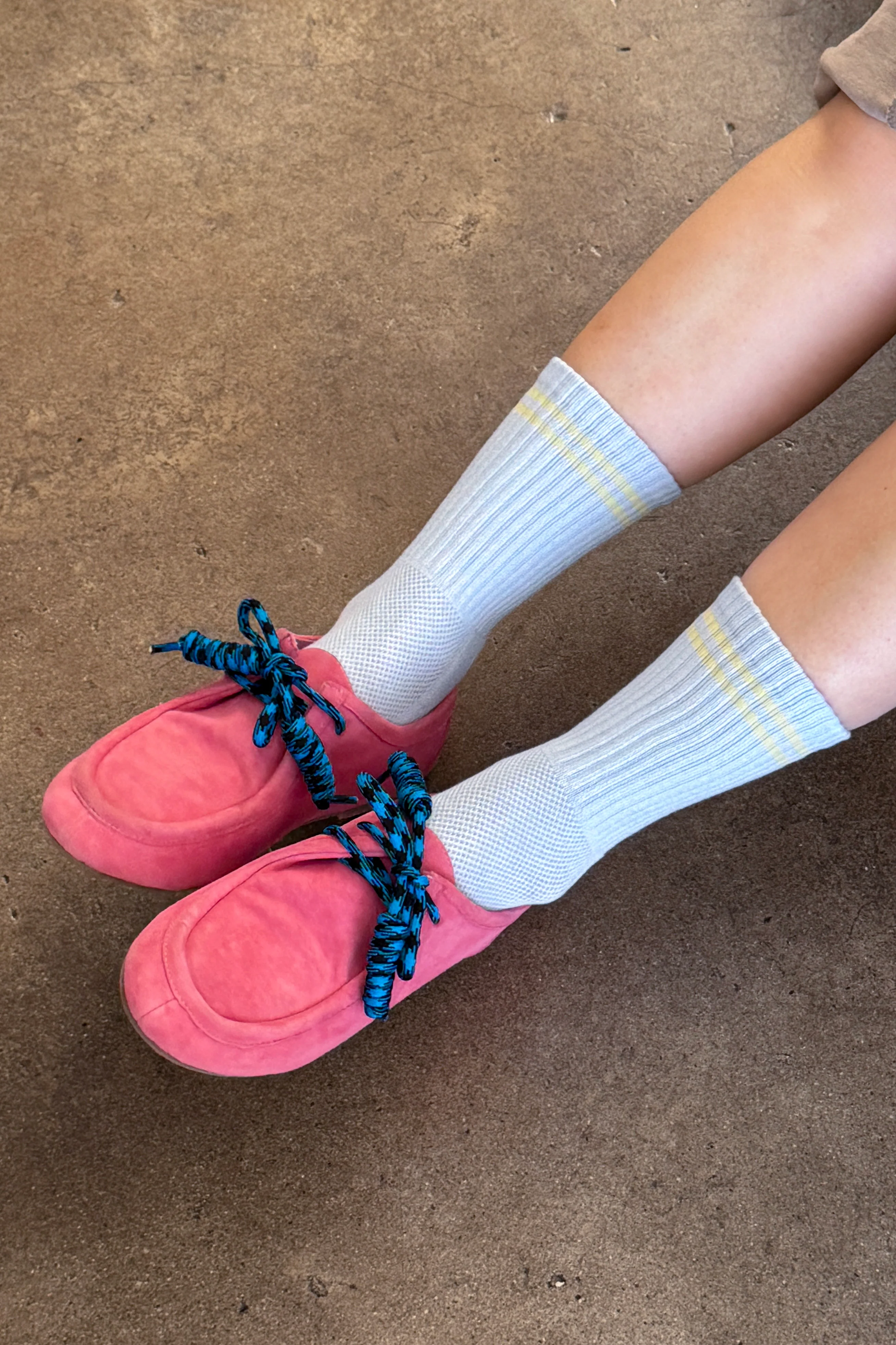 Boyfriend Socks - Pastel Sky - Image 2
