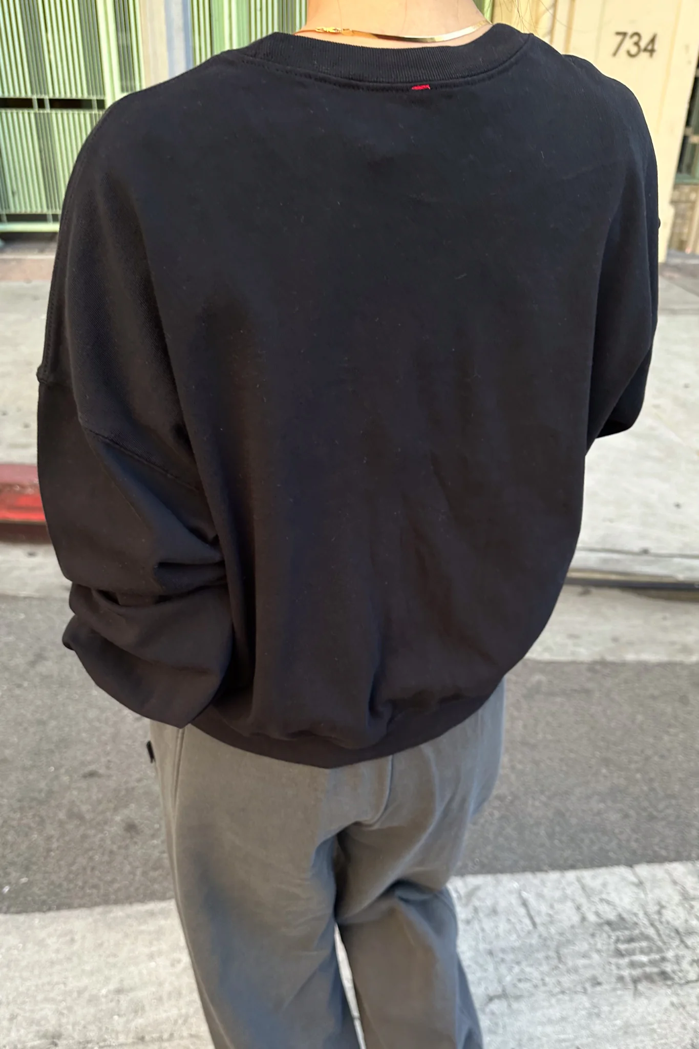Cali Jersey Sweatshirt - True Black - Image 3