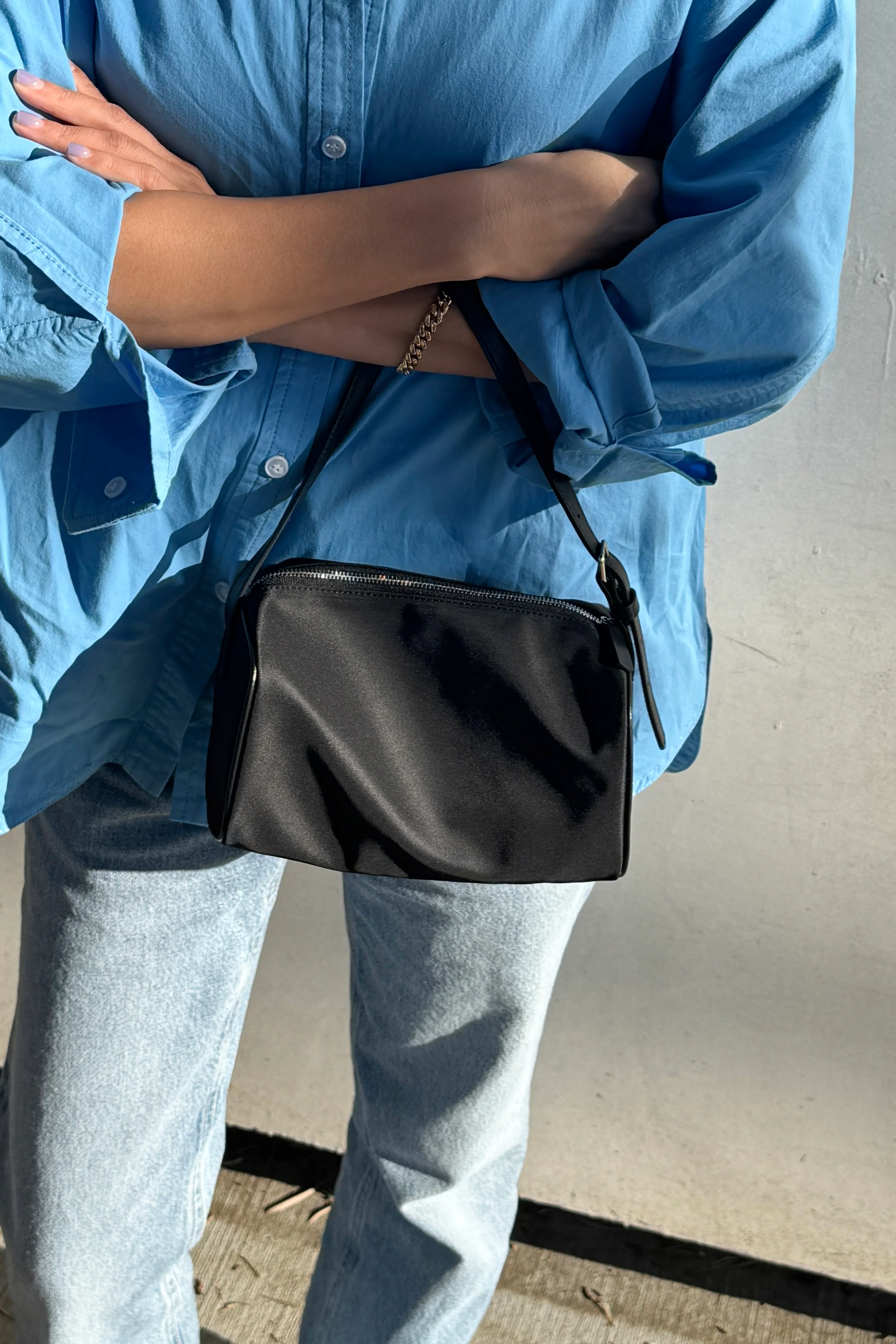 City Mini Bag - Black Nylon - Image 2