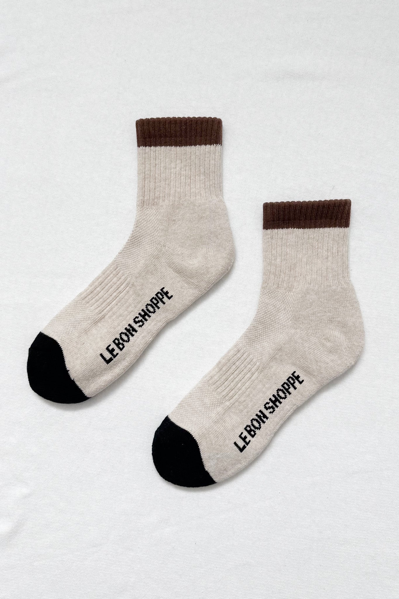 Color Block Girlfriend Socks - Black Coffee - Image 5