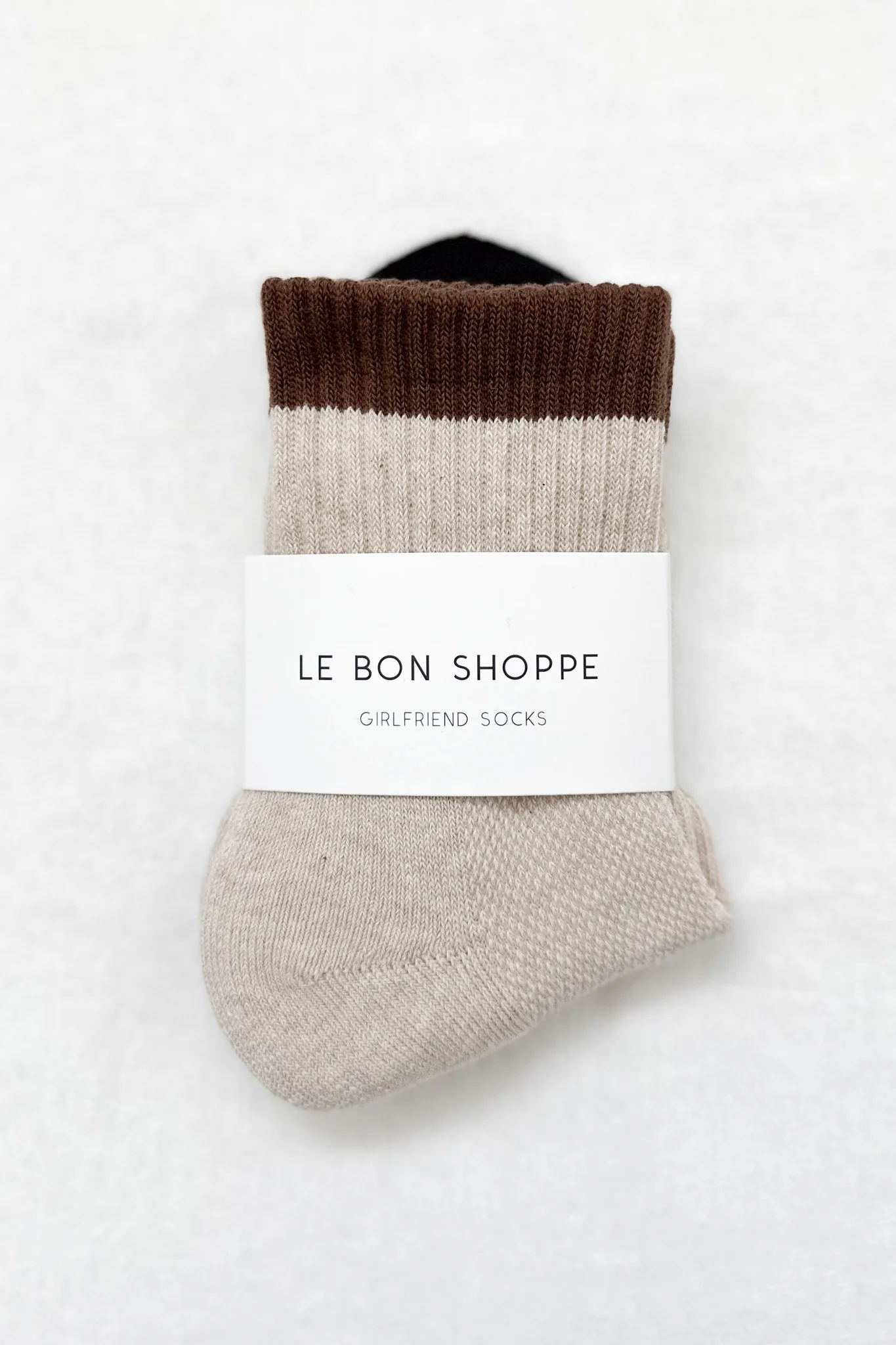 Color Block Girlfriend Socks - Black Coffee - Image 6