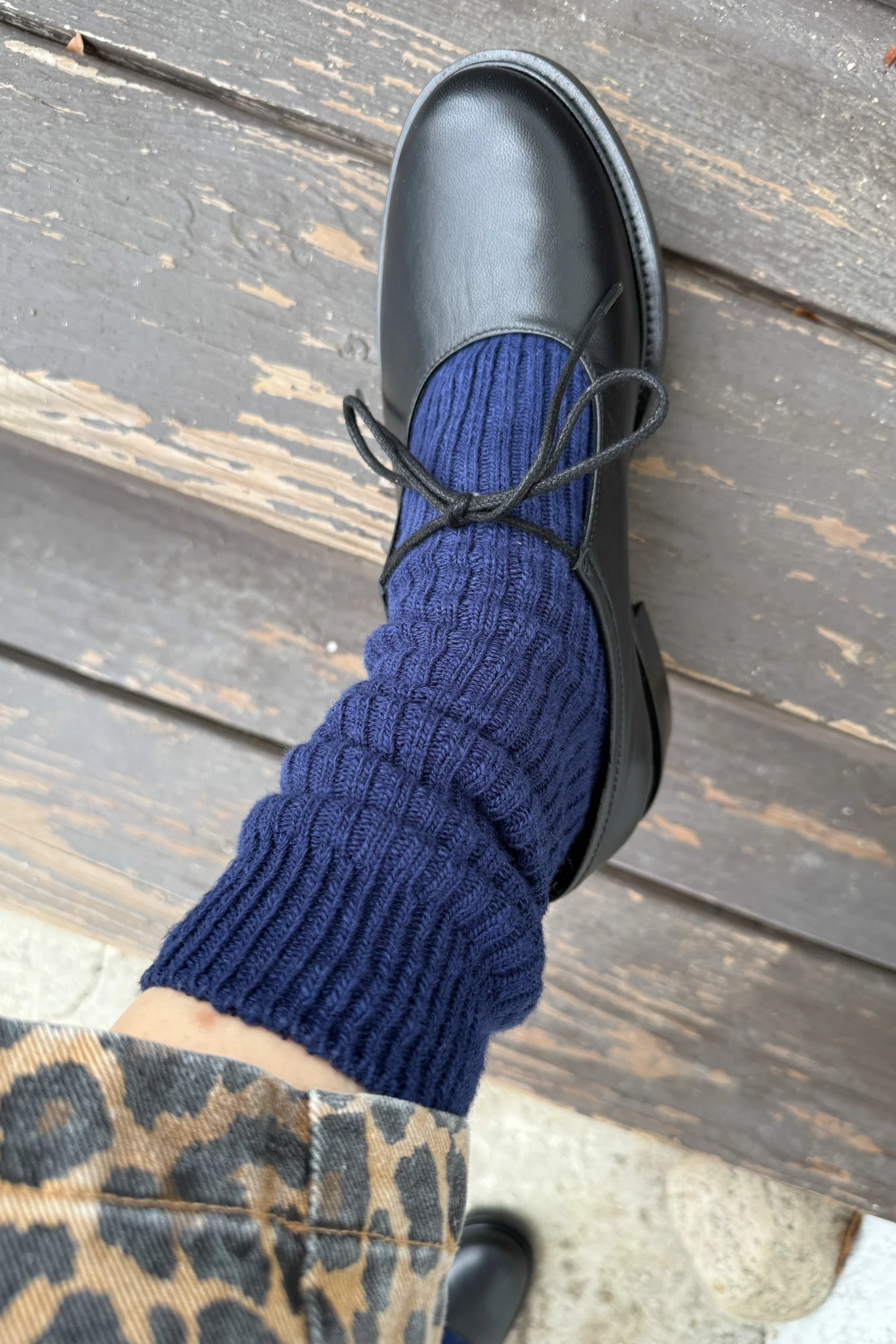 Cottage Socks - Navy - Image 3