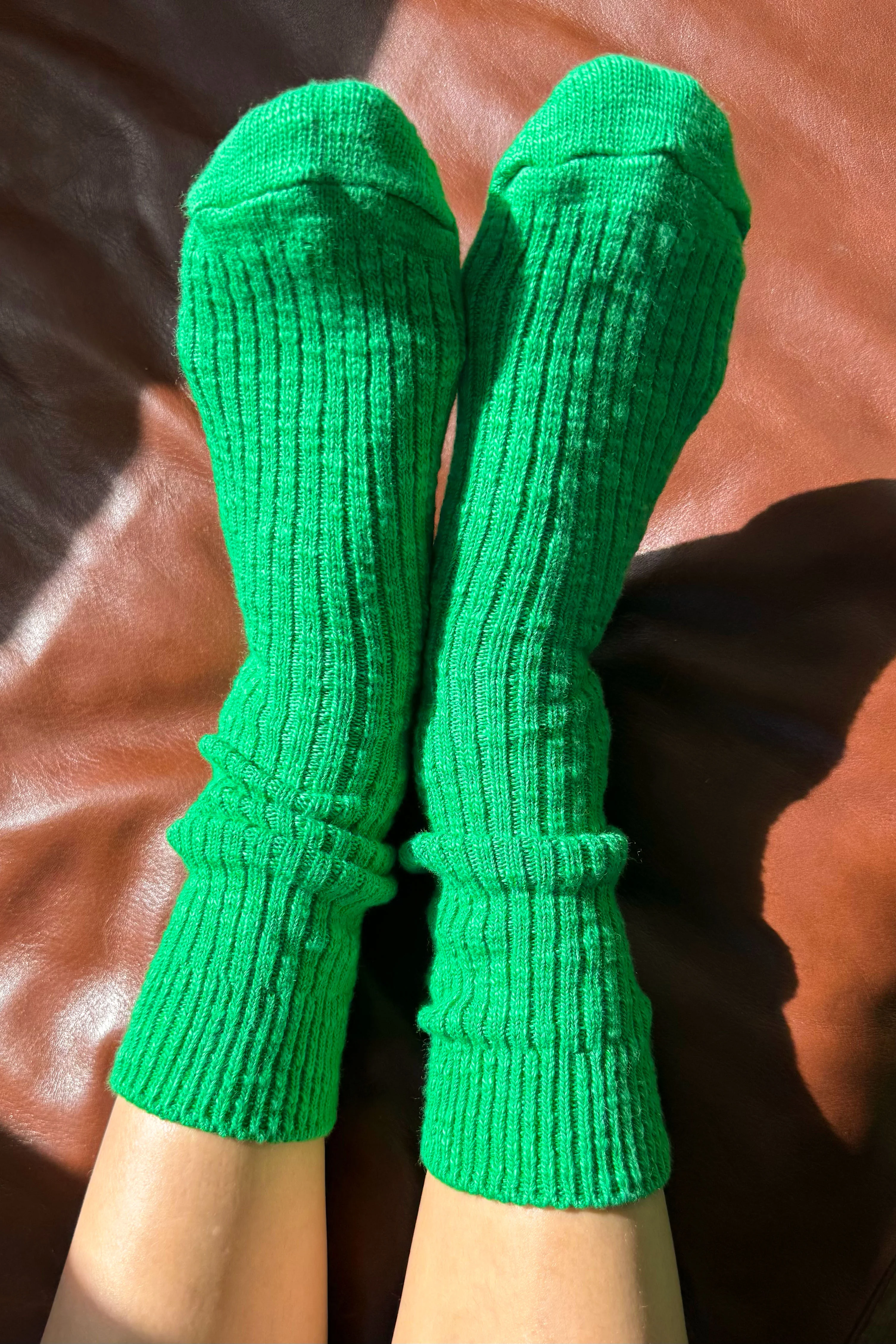 Cottage Socks - Spring Green - Image 2