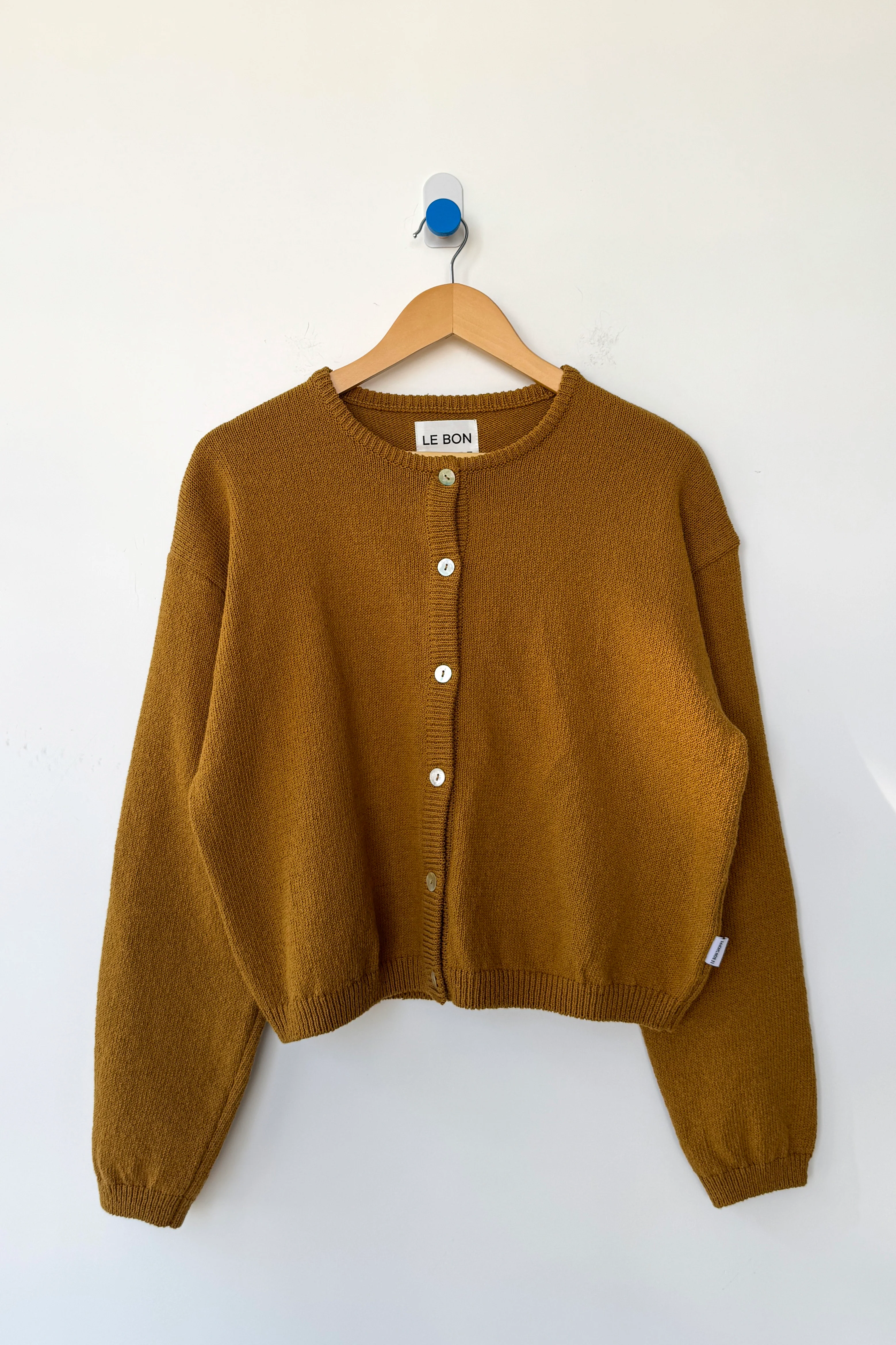 Cotton Leila Cardigan - Dijon - Image 4