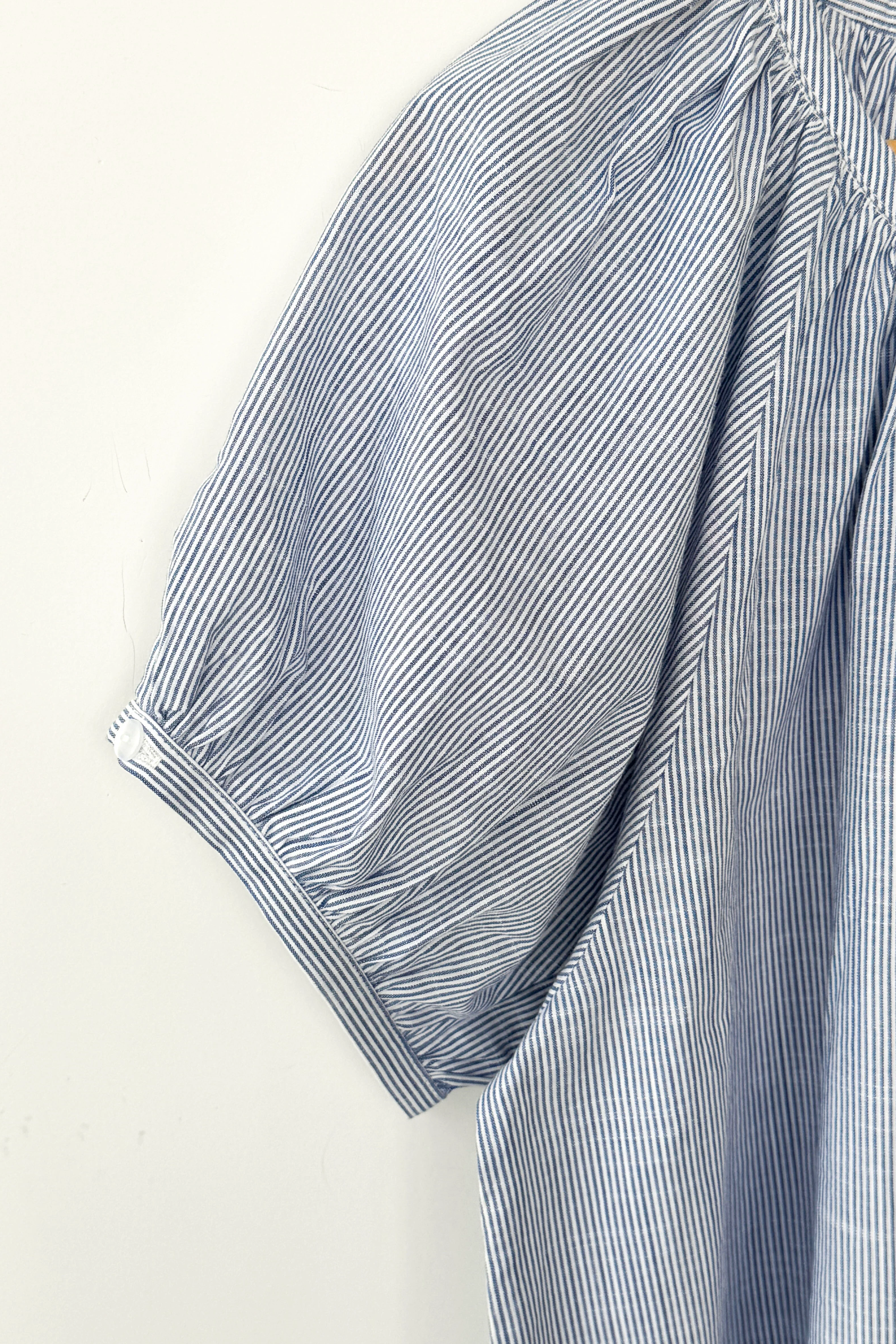 Emily Short Sleeve Top - Blue Stripe - Image 4