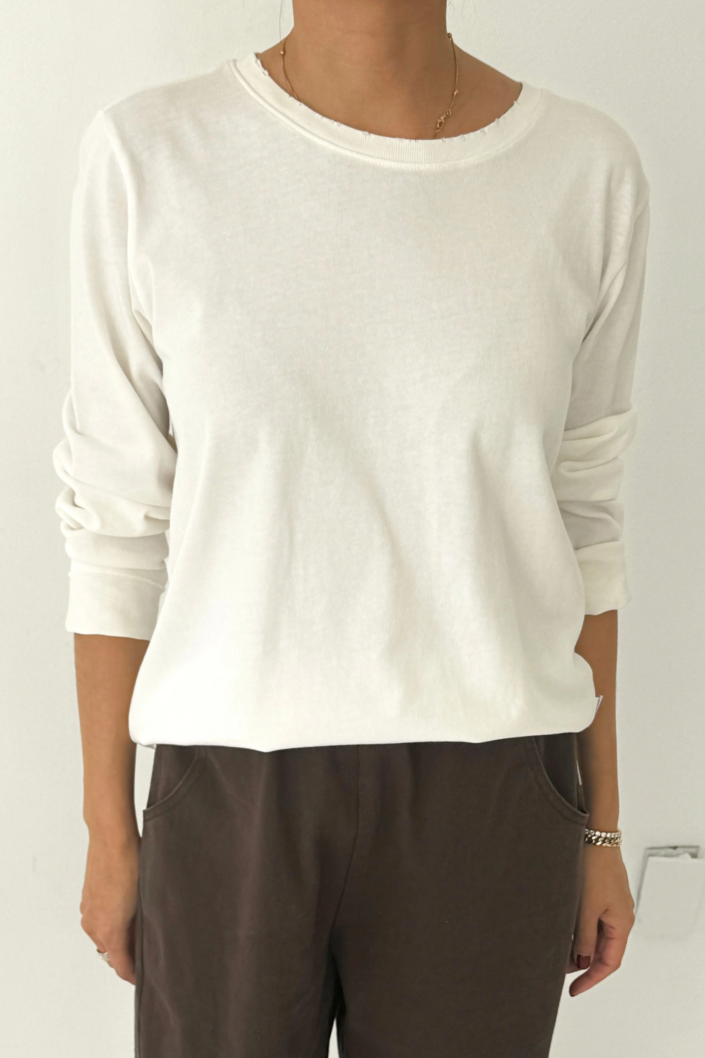 Everyday Long Sleeve Tee - Vintage White - Image 3