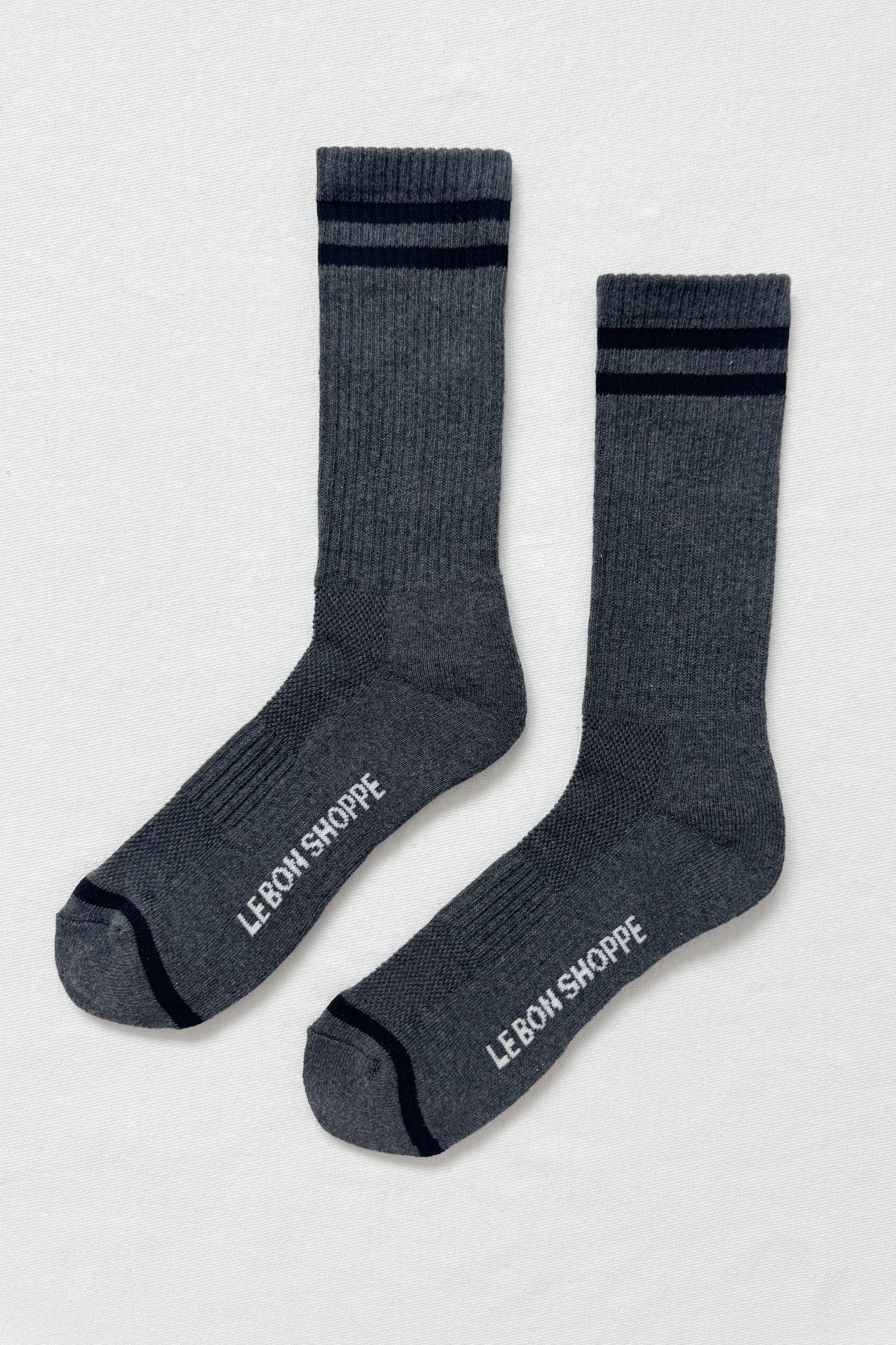 EXTENDED Boyfriend Socks - Charcoal - Image 3