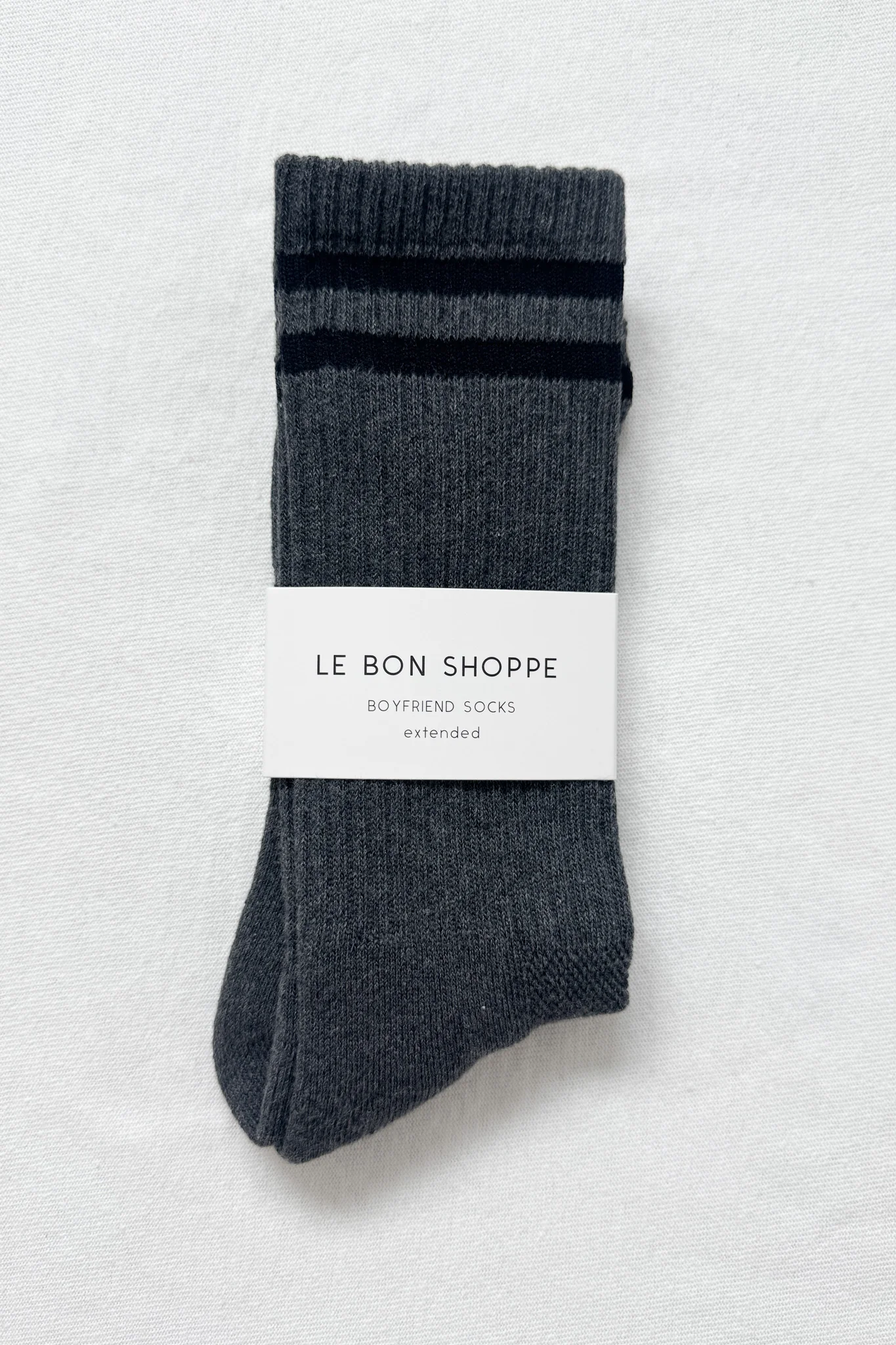 EXTENDED Boyfriend Socks - Charcoal - Image 4