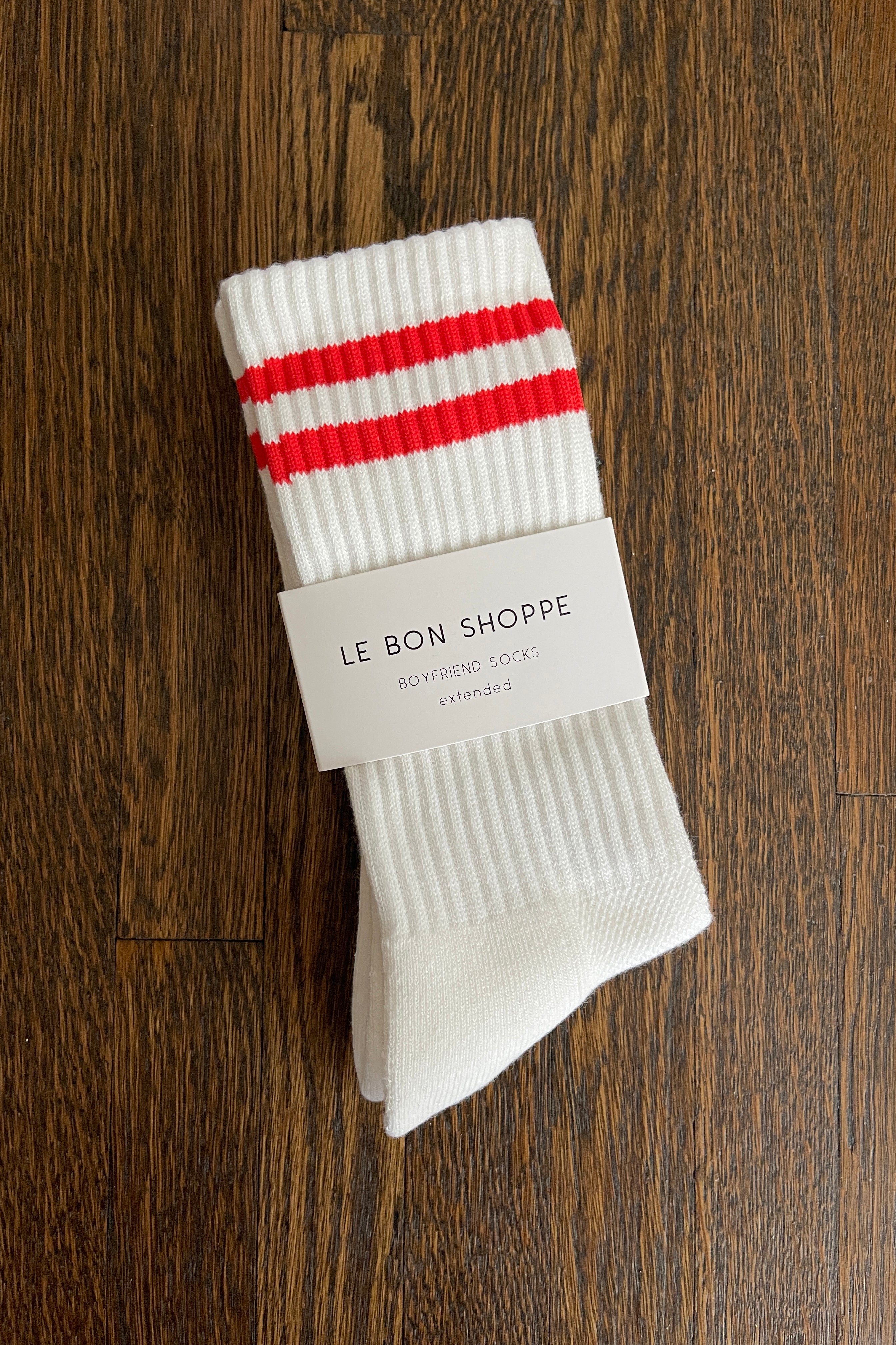 EXTENDED  Boyfriend Socks - Clean White - Image 3