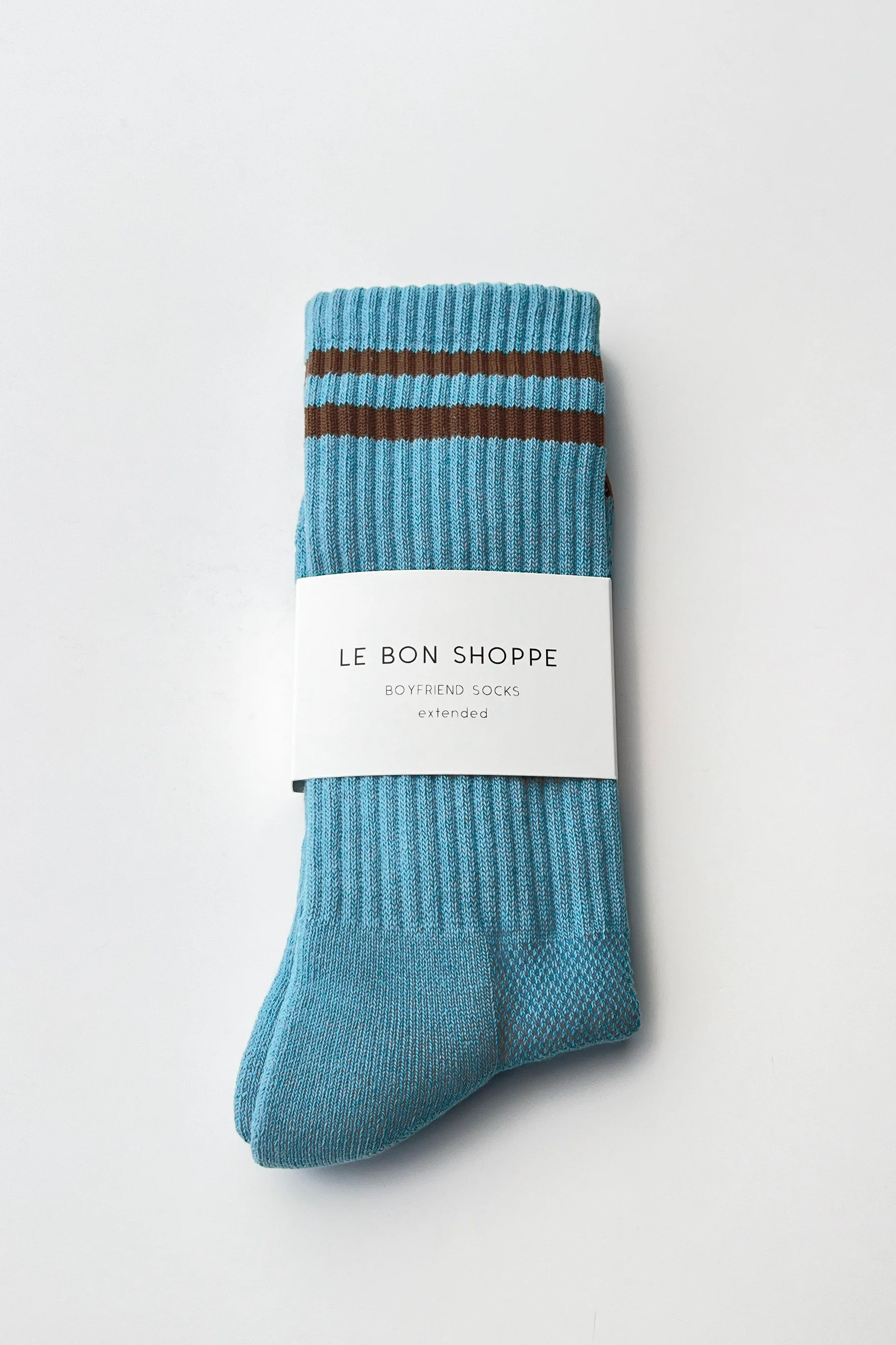 EXTENDED Boyfriend Socks - Powder Blue - Image 4