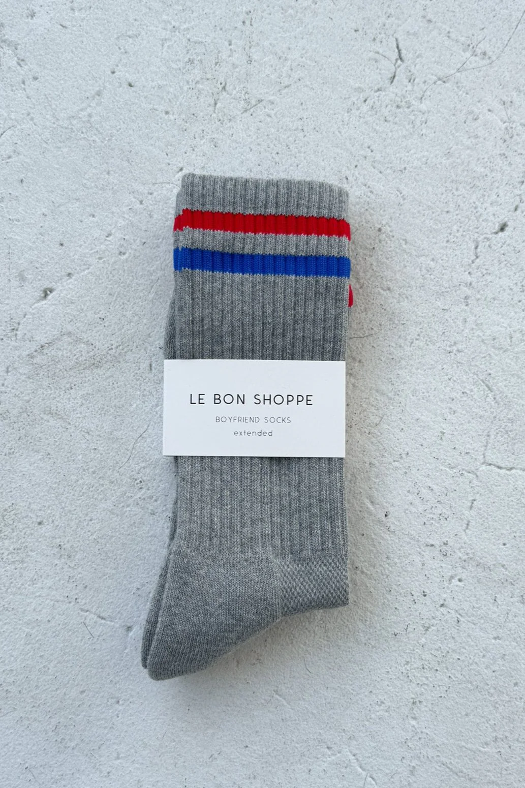 EXTENDED  Boyfriend Socks - True Grey - Image 3