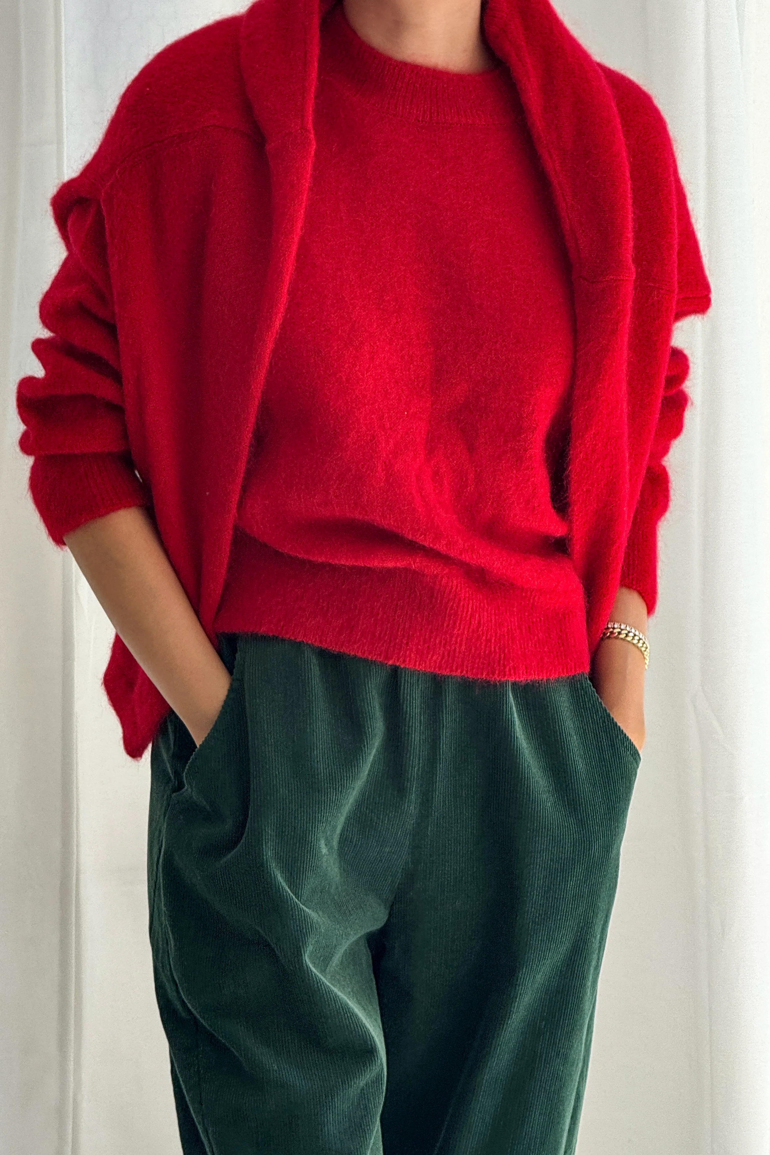 Finn Mohair Sweater - Red - Image 3