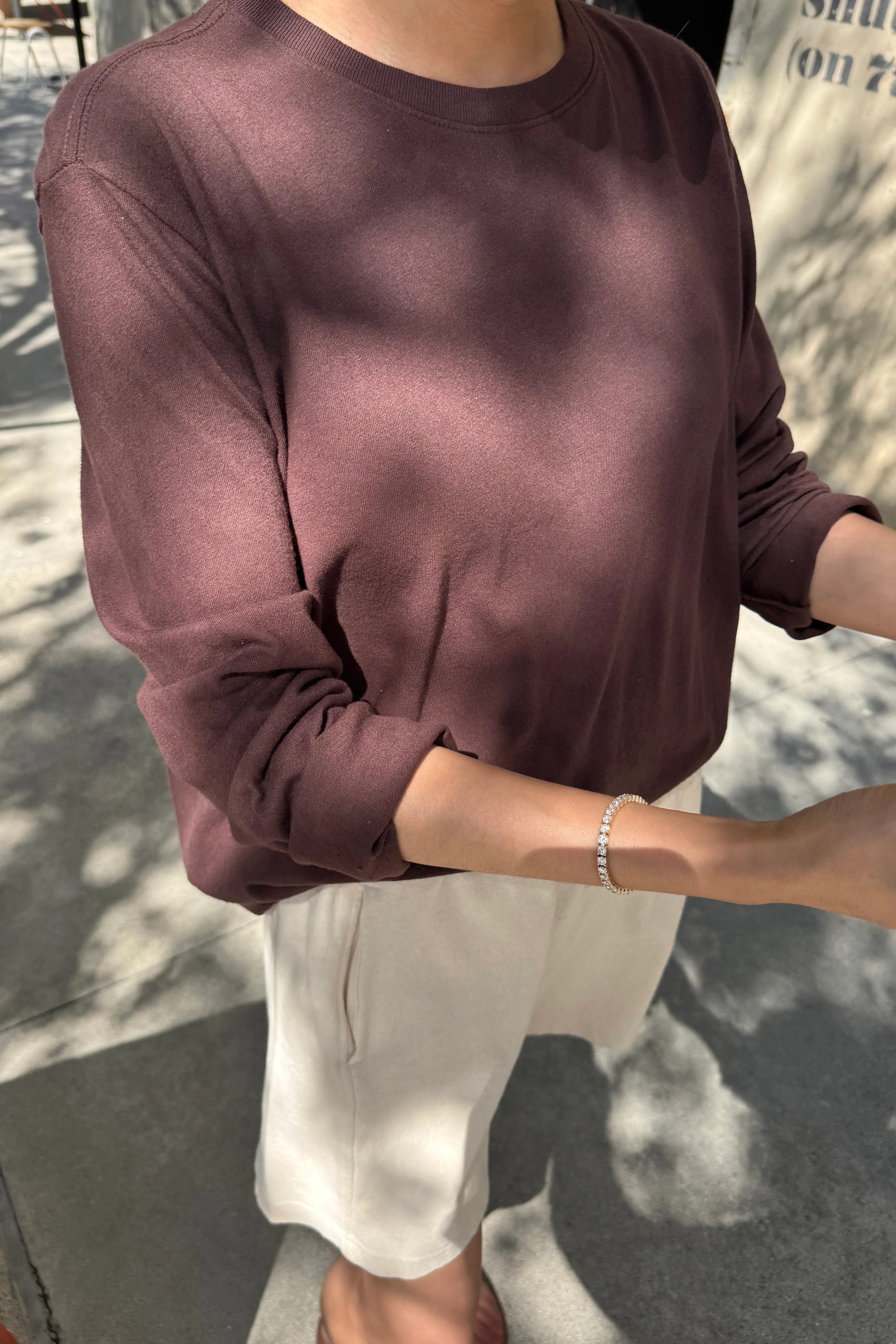 Foundation Long Sleeve Tee - Dark Cacao - Image 2