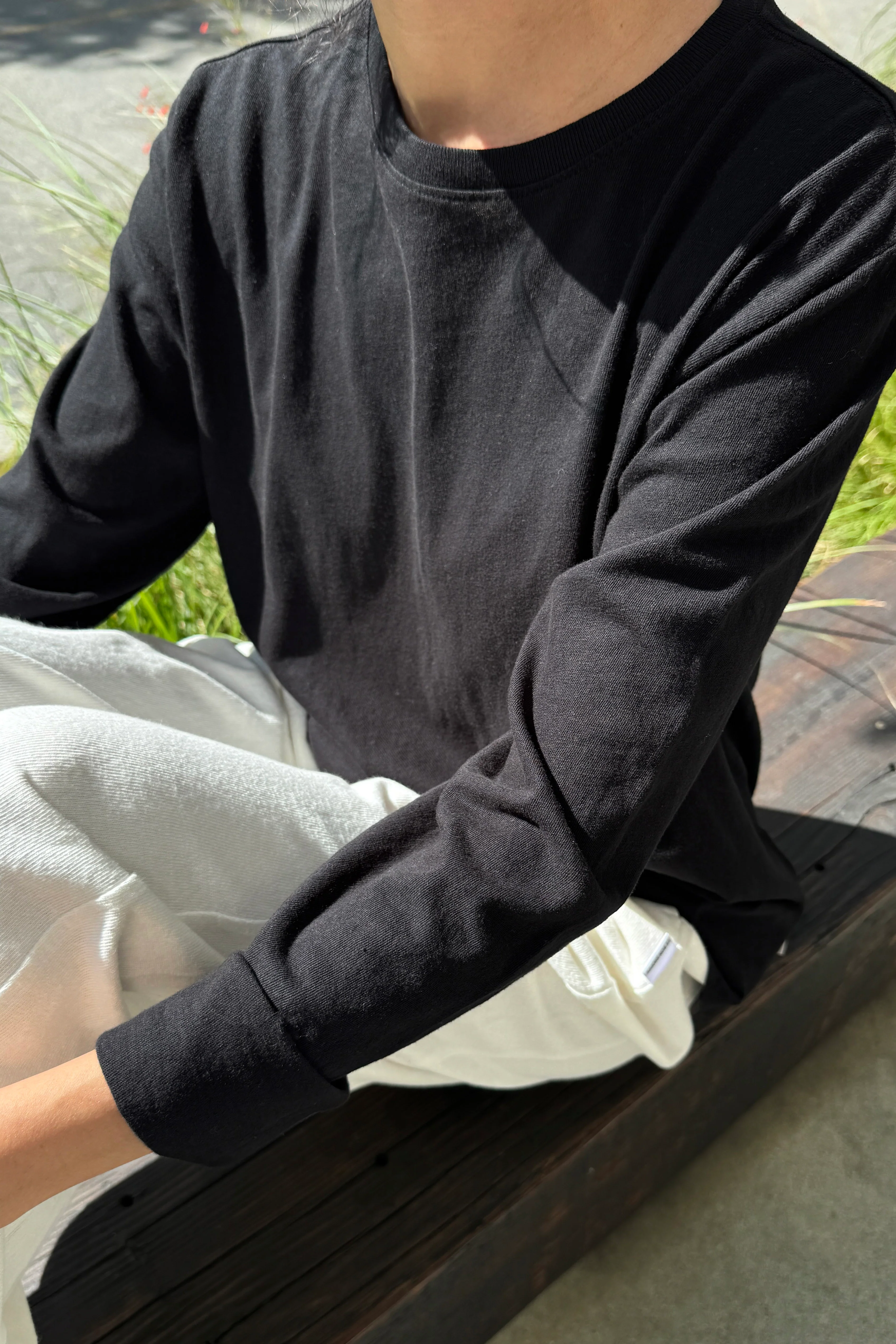 Foundation Long Sleeve Tee - True Black