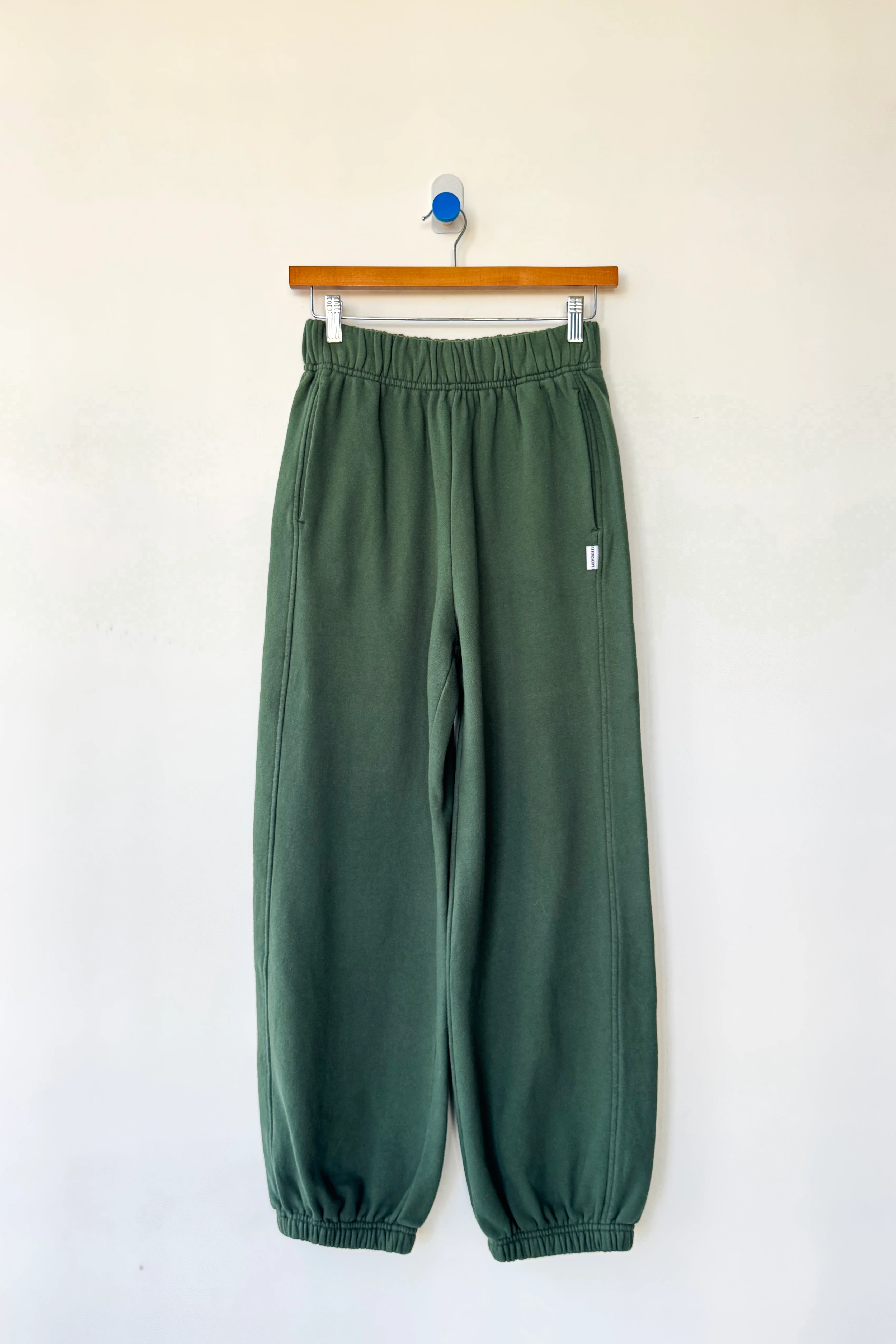 French Terry Balloon Pants - Cedar Green - Image 3