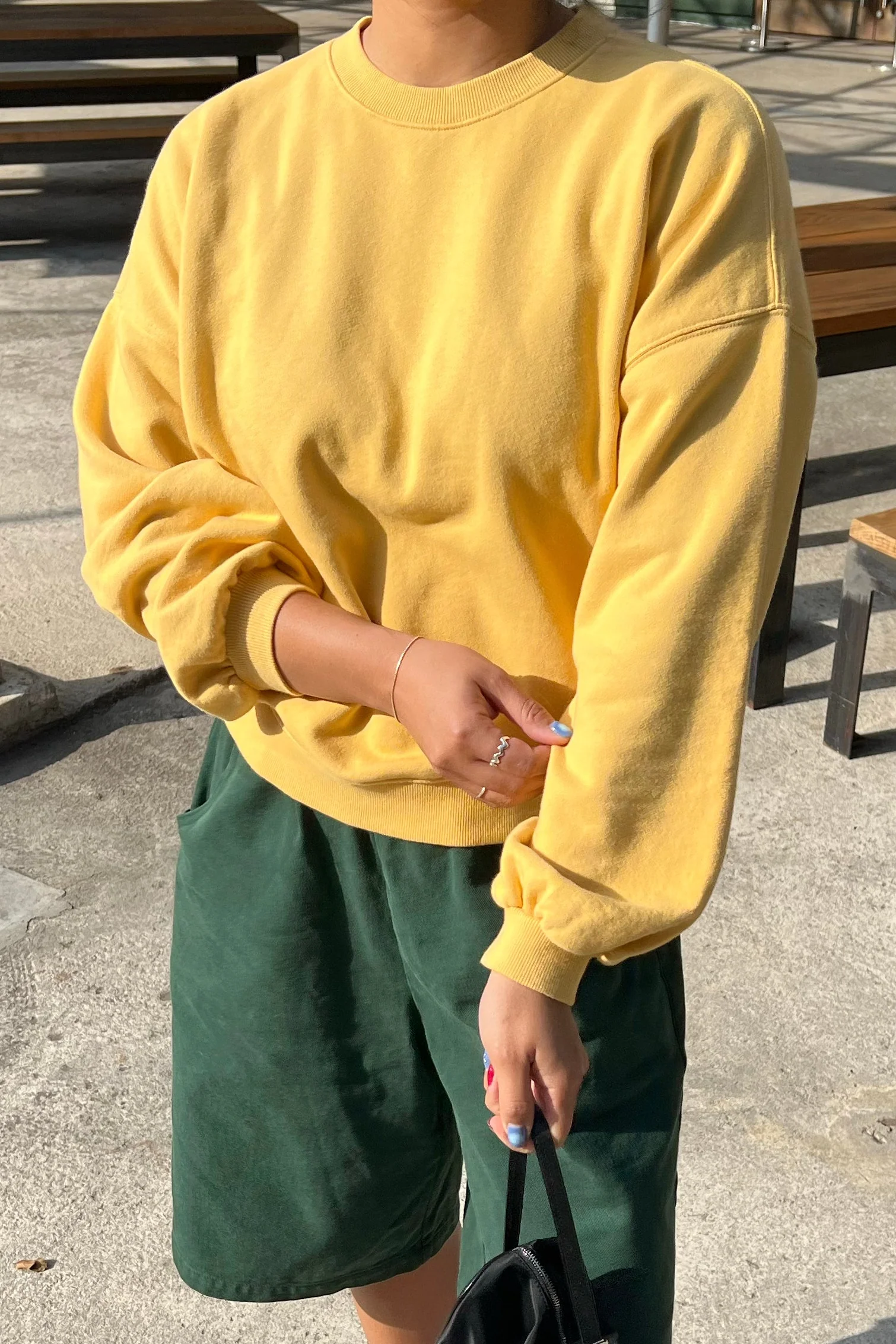 French Terry Core Sweatshirt - Deep Yellow - Image 3