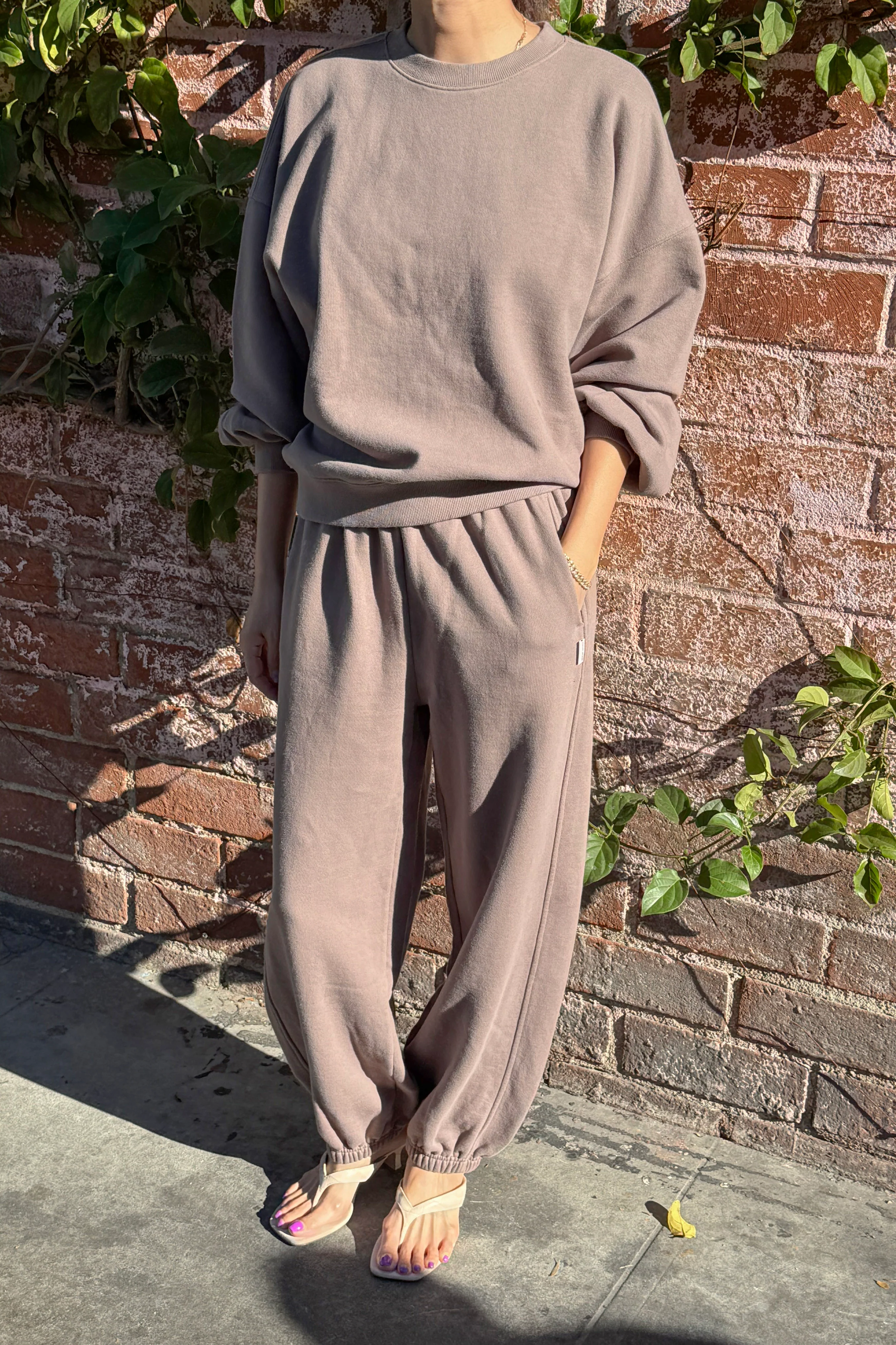 French Terry Core Sweatshirt - Mushroom - Image 4
