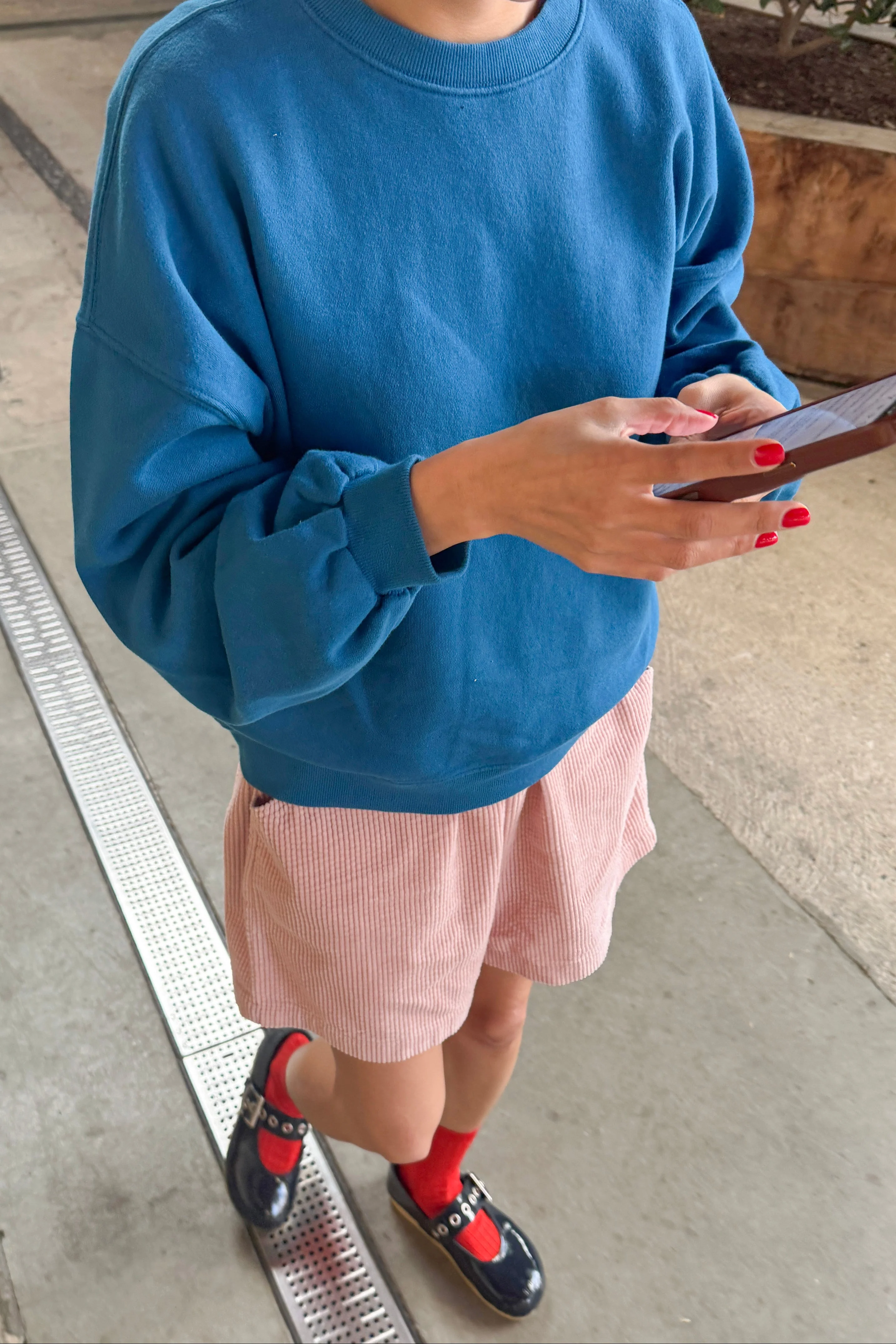 French Terry Core Sweatshirt - Teal Blue - Image 4