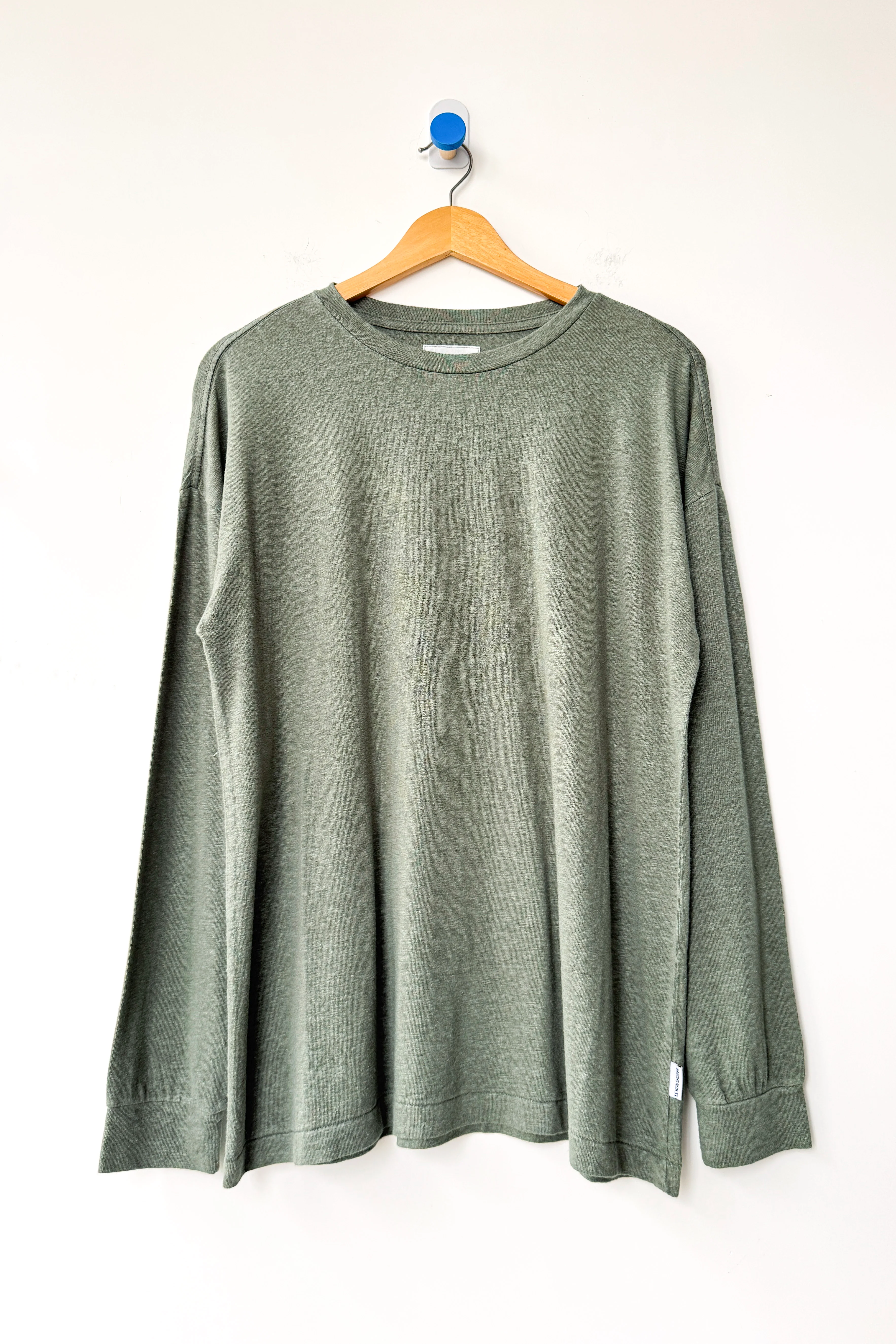 Haze Linen Blend Tee - Sage - Image 4