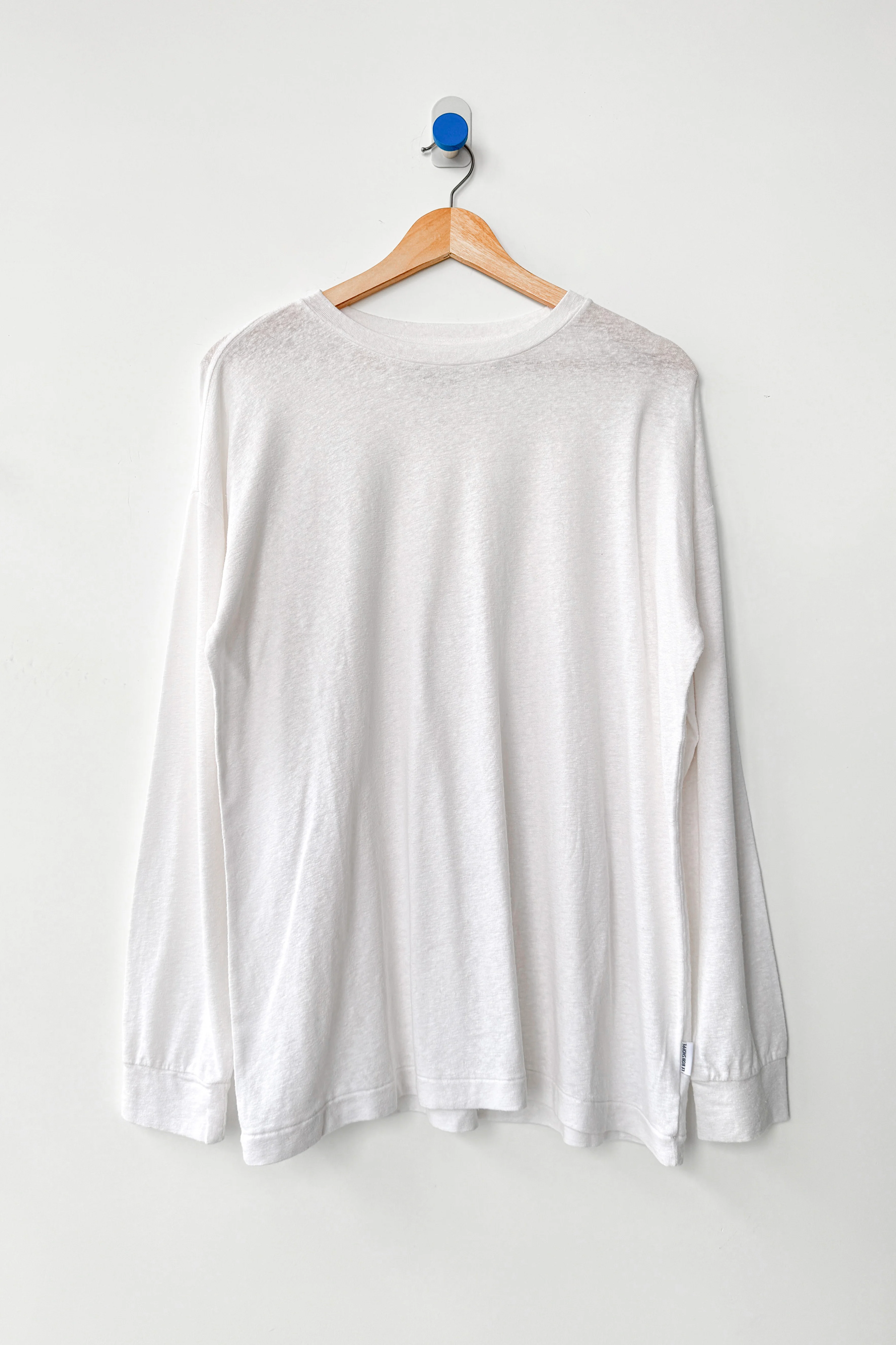 Haze Linen Blend Tee - White - Image 4