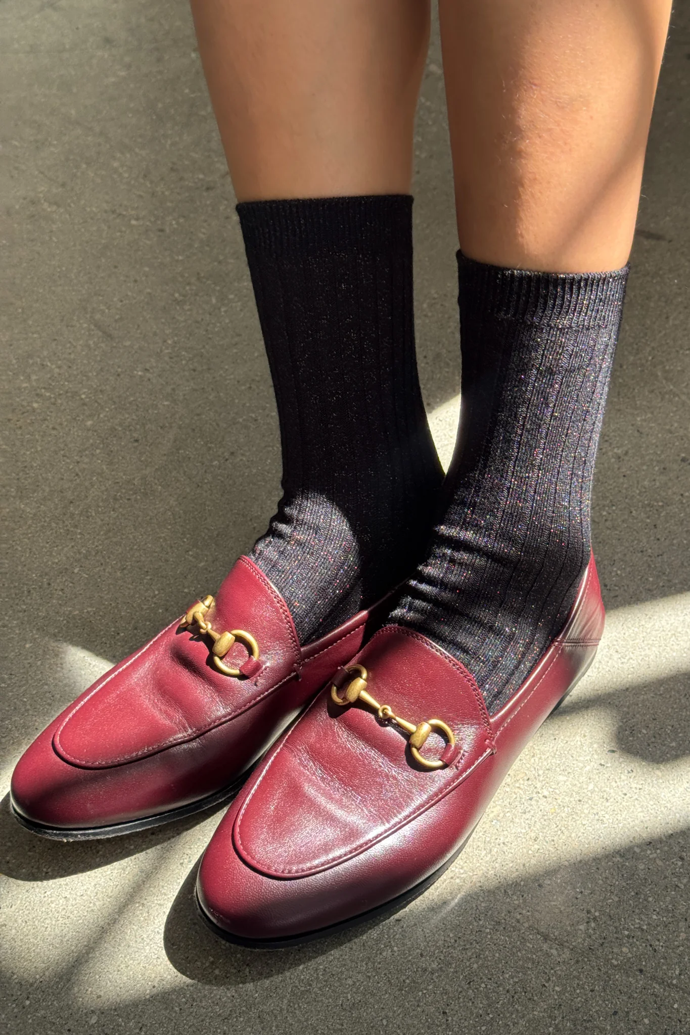Her Socks (Glitter) - Copper Black - Image 3