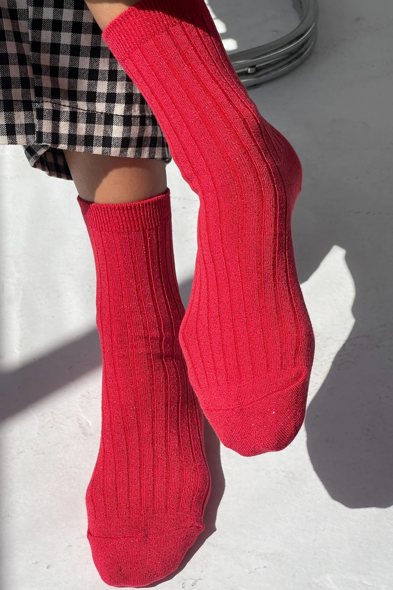 Her Socks (Glitter) - Ruby Glitter - Image 2