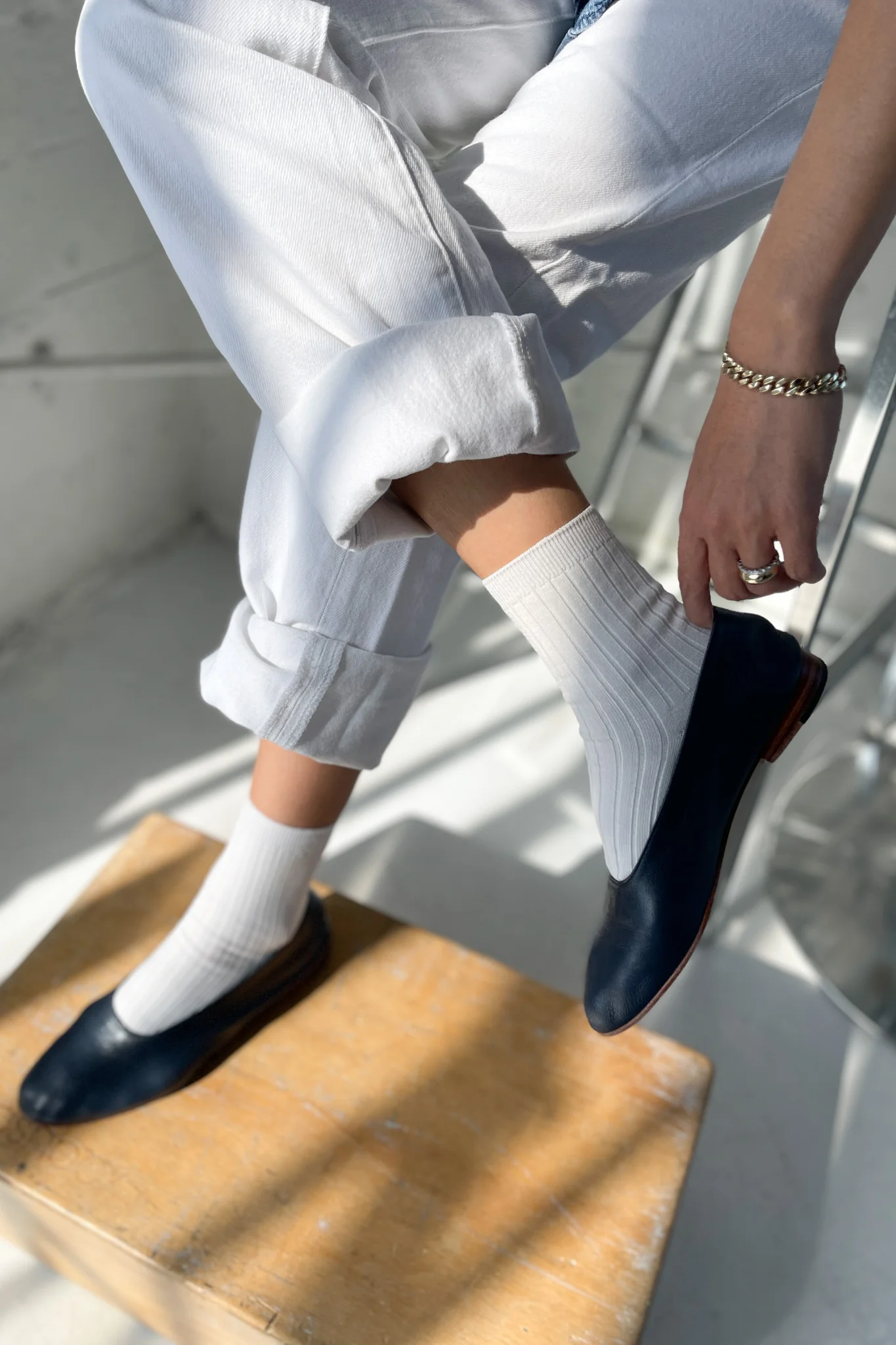 Her Socks (MC cotton) - Classic White - Image 3