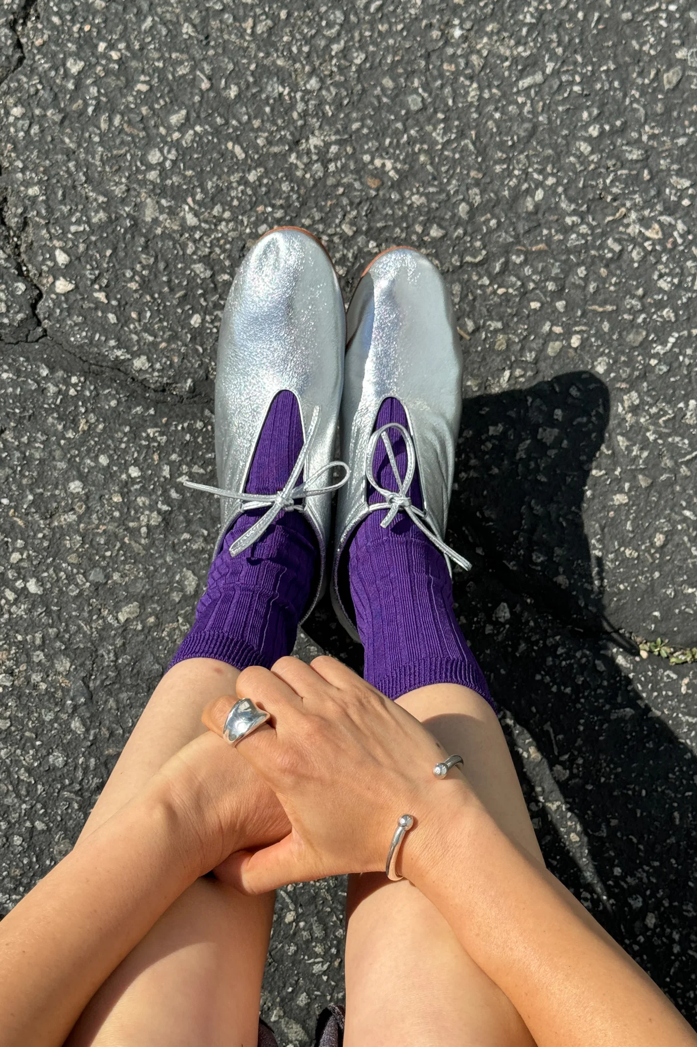 Her Socks (MC cotton) - Eggplant - Image 3