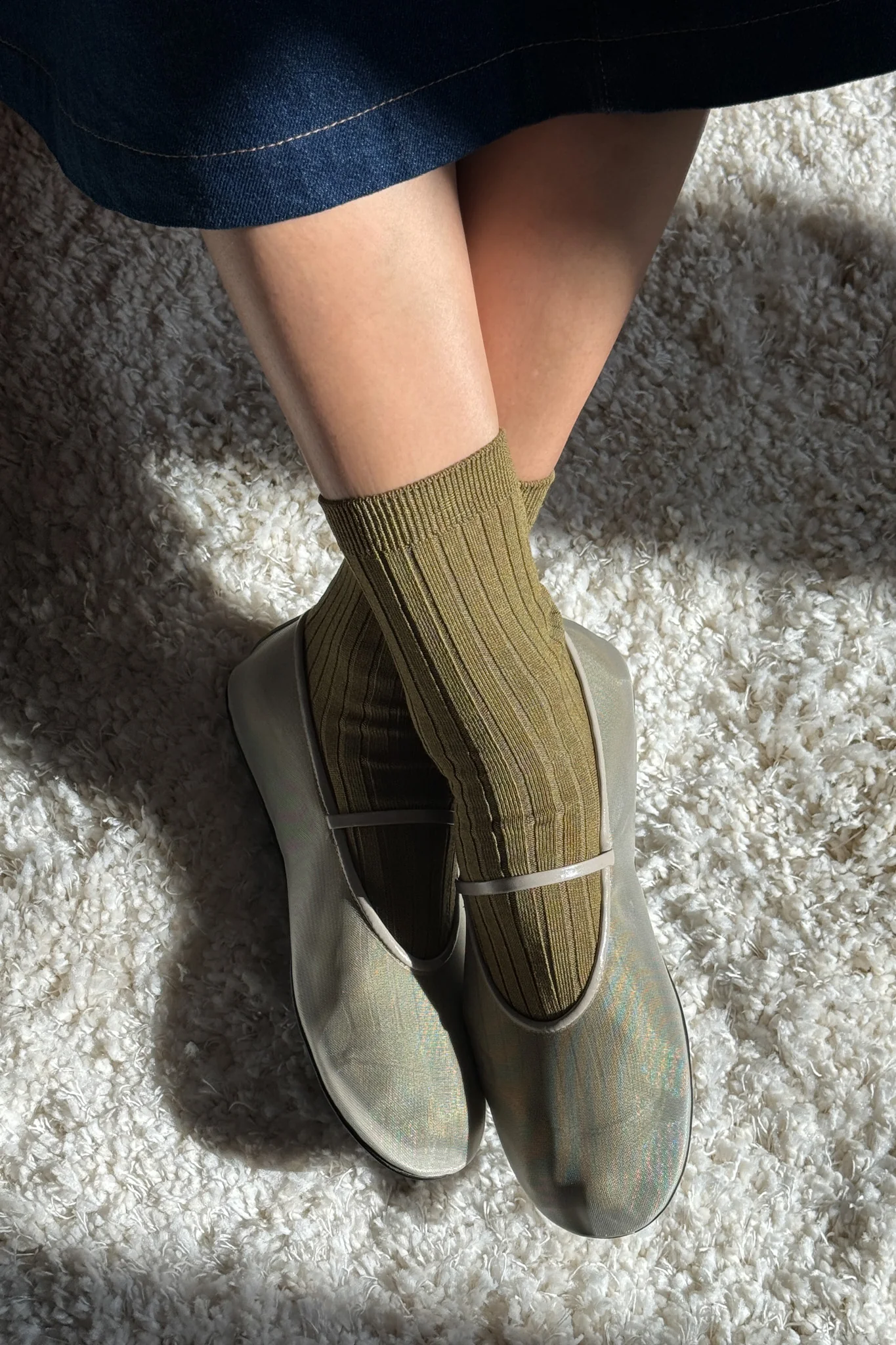 Her Socks (MC cotton) - Pesto