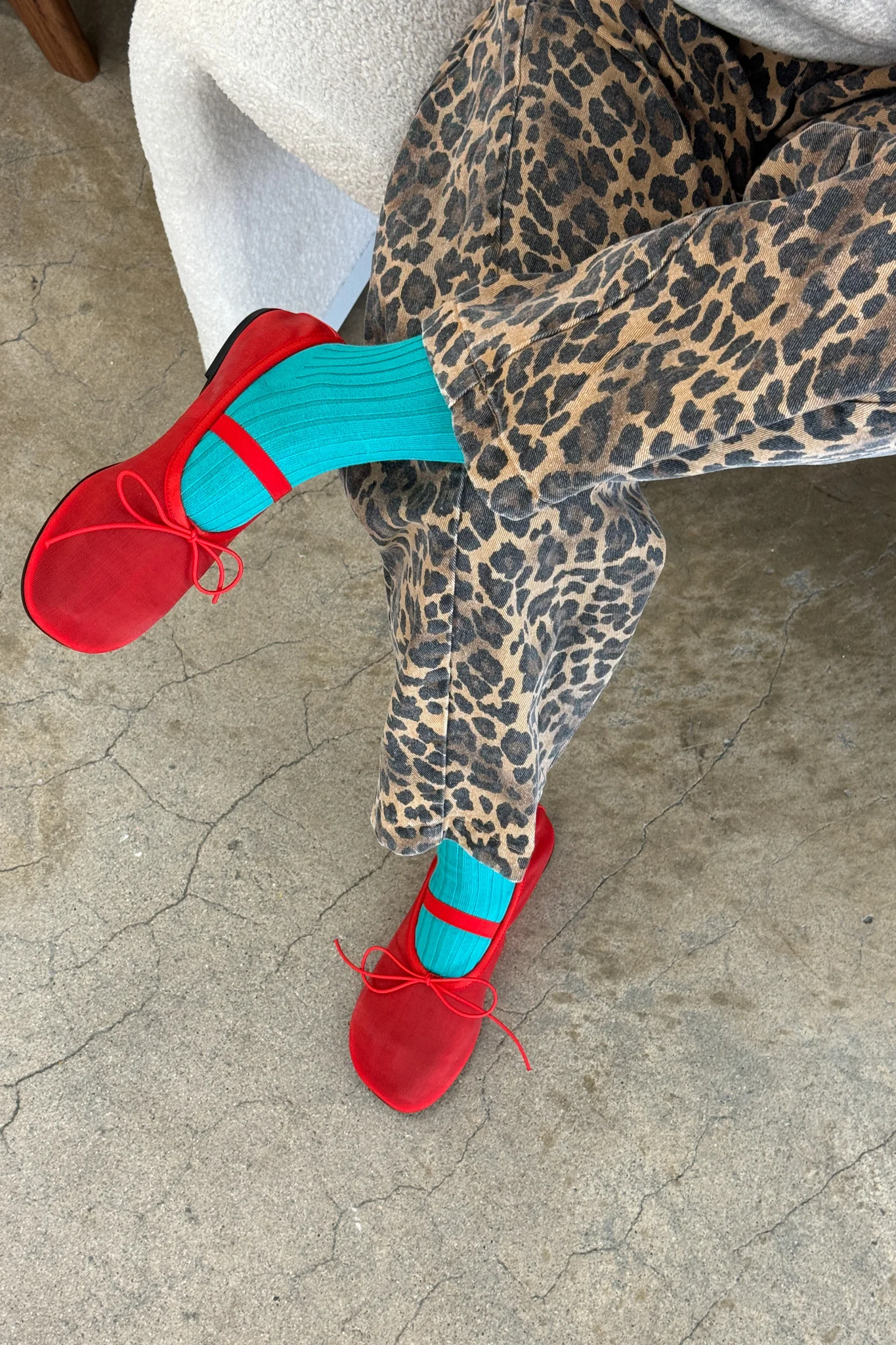 Her Socks (MC cotton) - Turquoise - Image 3