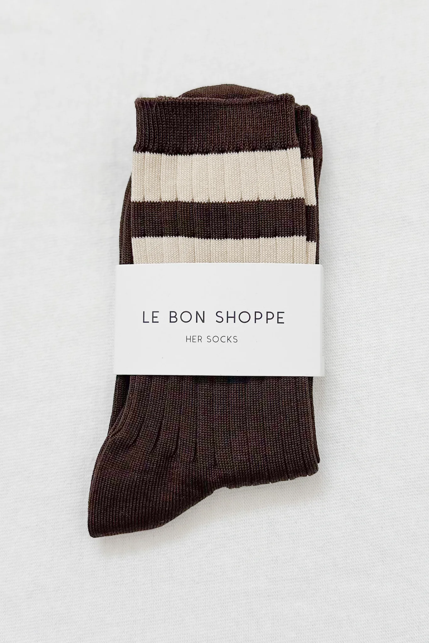 Her Varsity Socks - Espresso - Image 3