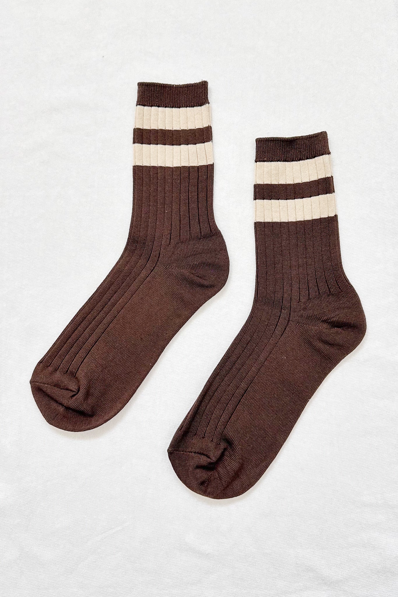 Her Varsity Socks - Espresso - Image 4