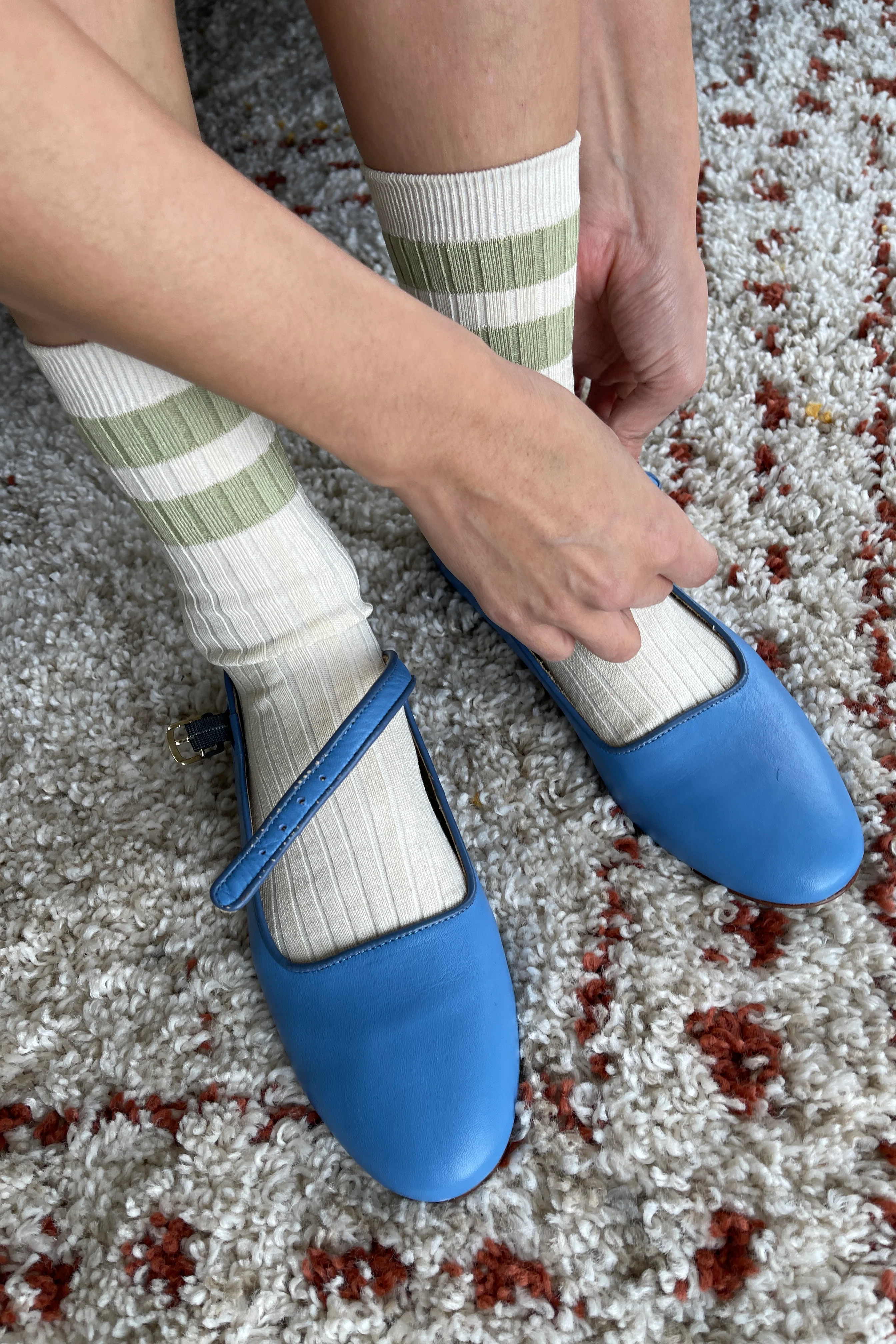 Her Varsity Socks - Guacamole - Image 3