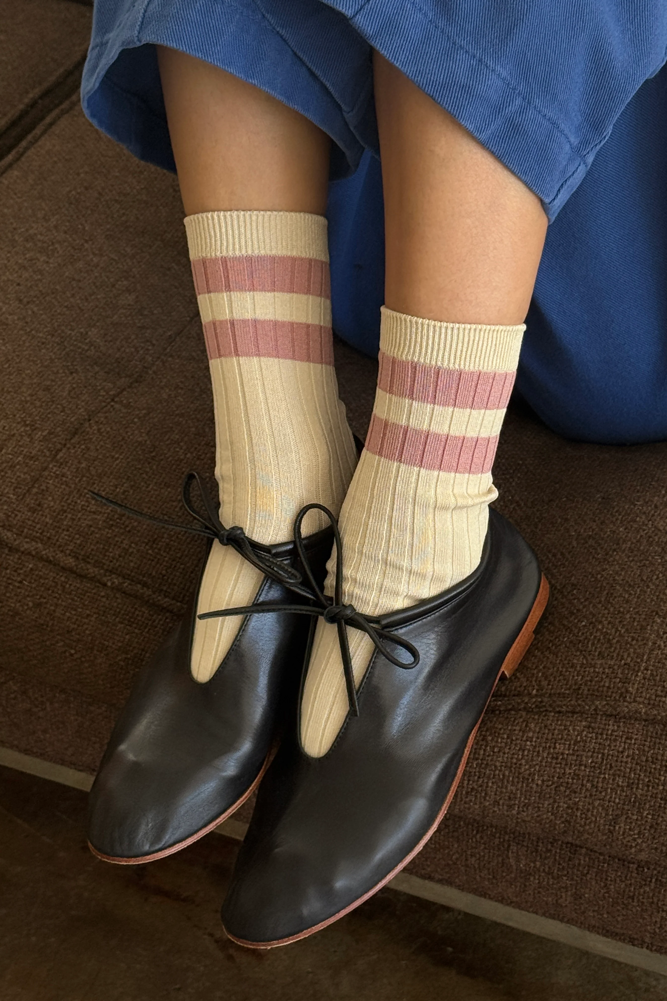 Her Varsity Socks - Rose - Image 2