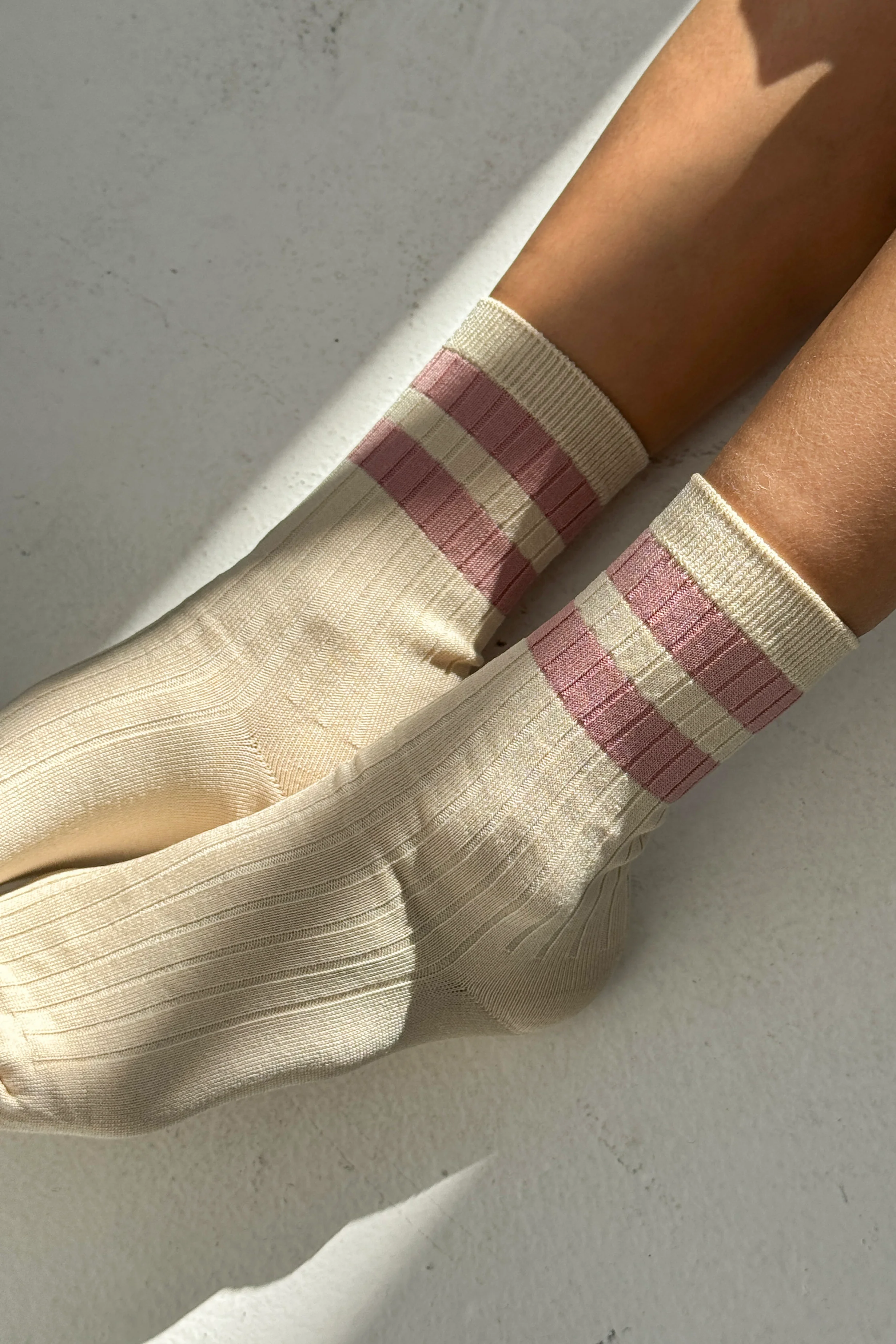 Her Varsity Socks - Rose - Image 3