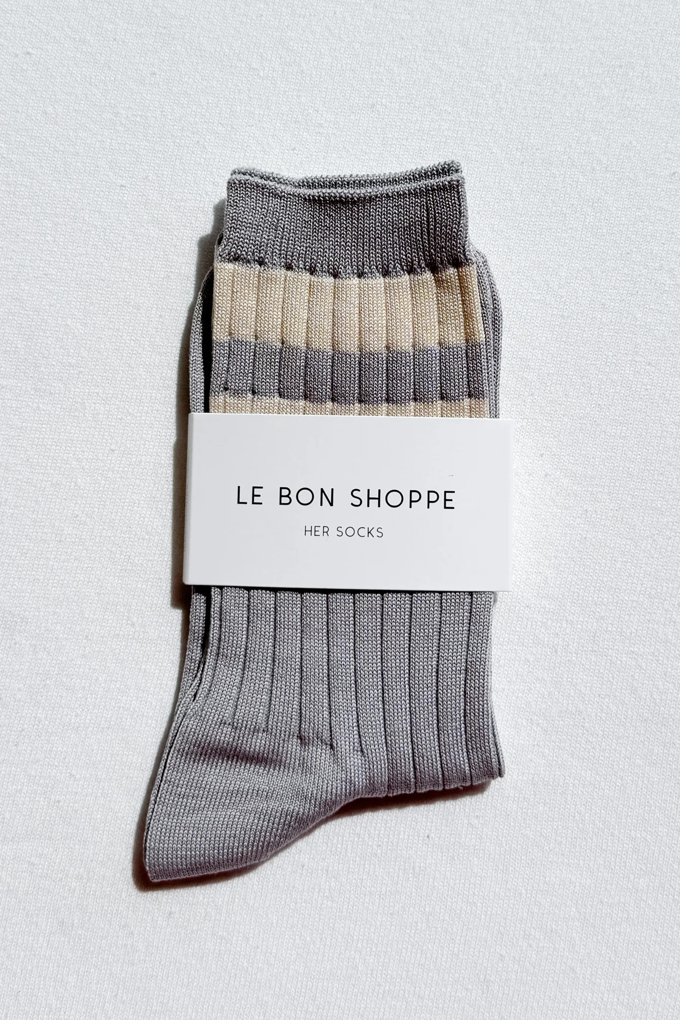 Her Varsity Socks - Stone White - Image 3