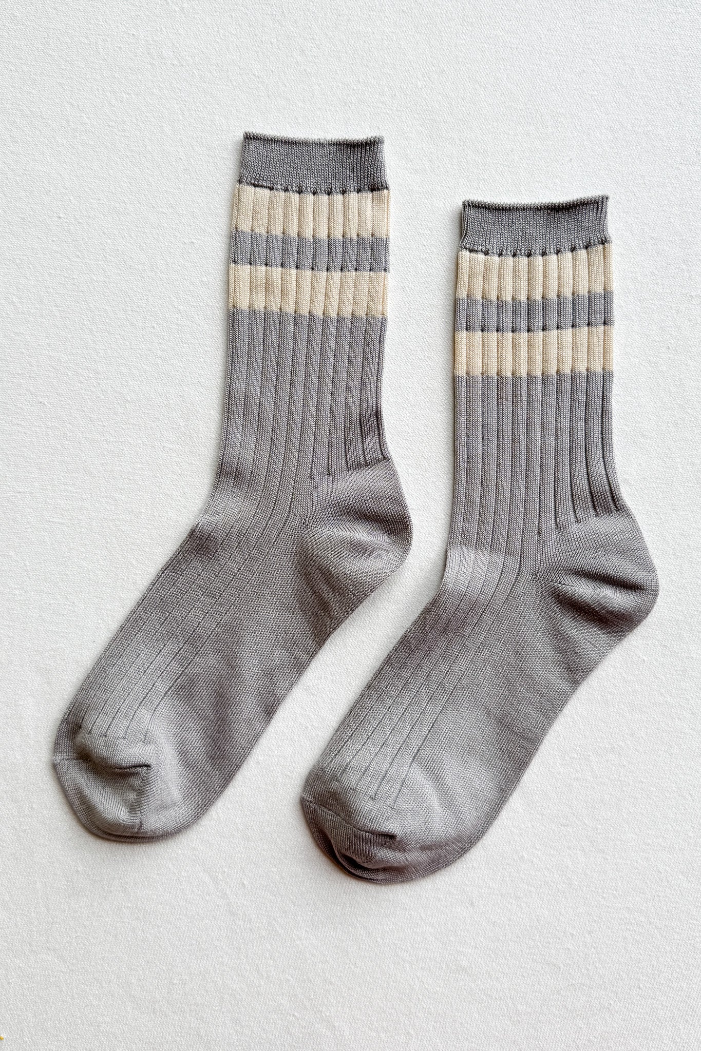 Her Varsity Socks - Stone White - Image 4