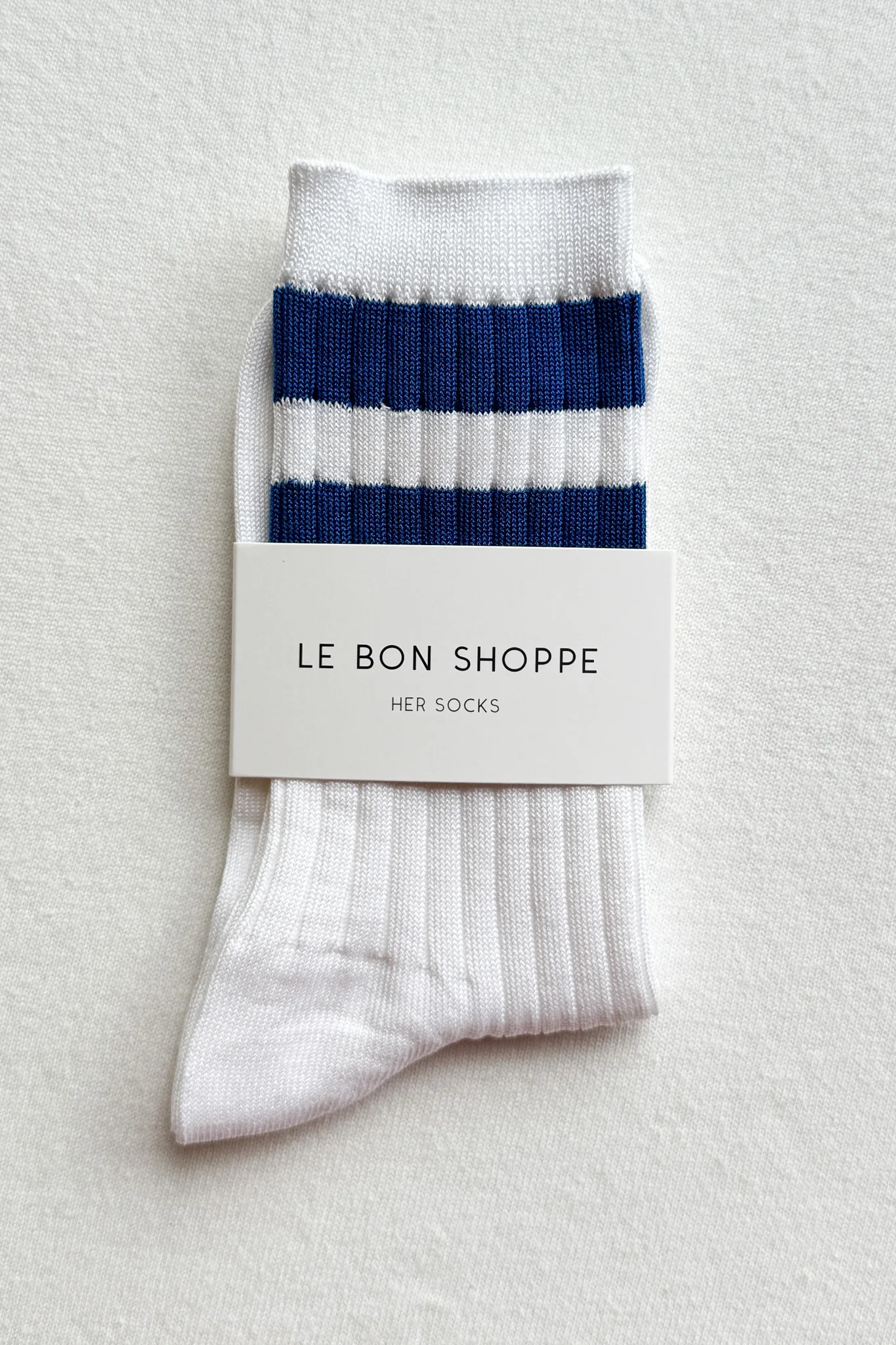 Her Varsity Socks - White Blue - Image 3