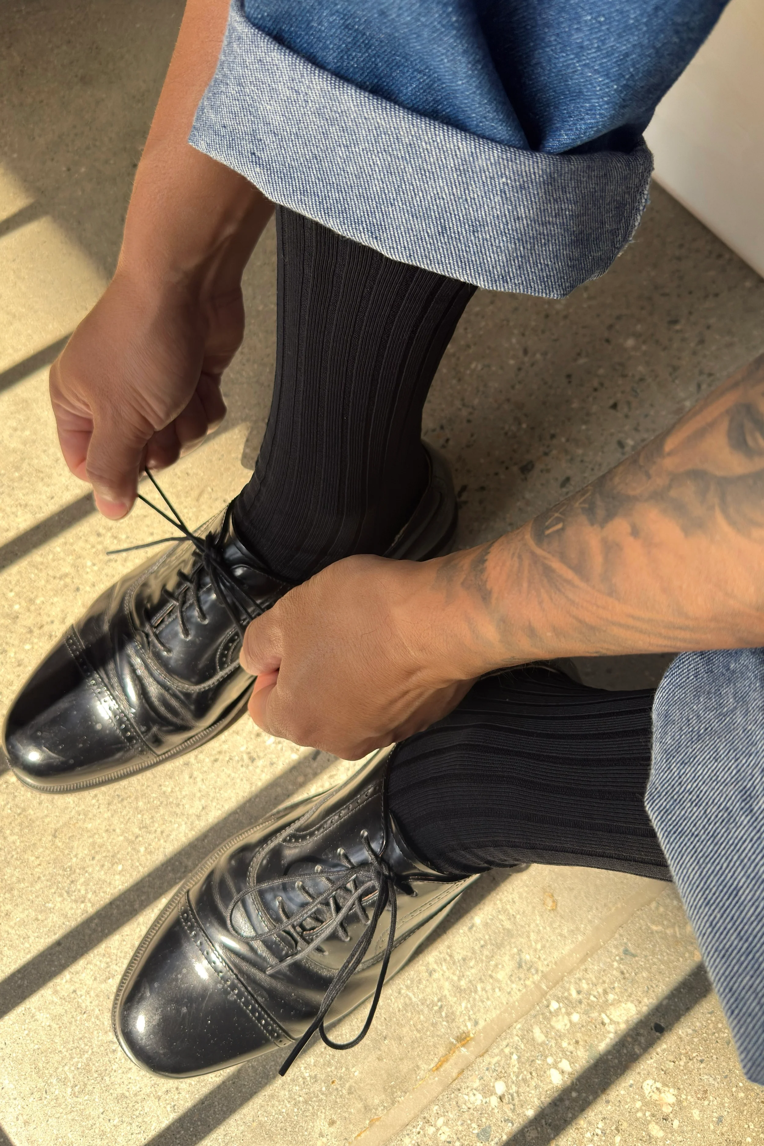His Socks (MC cotton) - True Black - Image 3