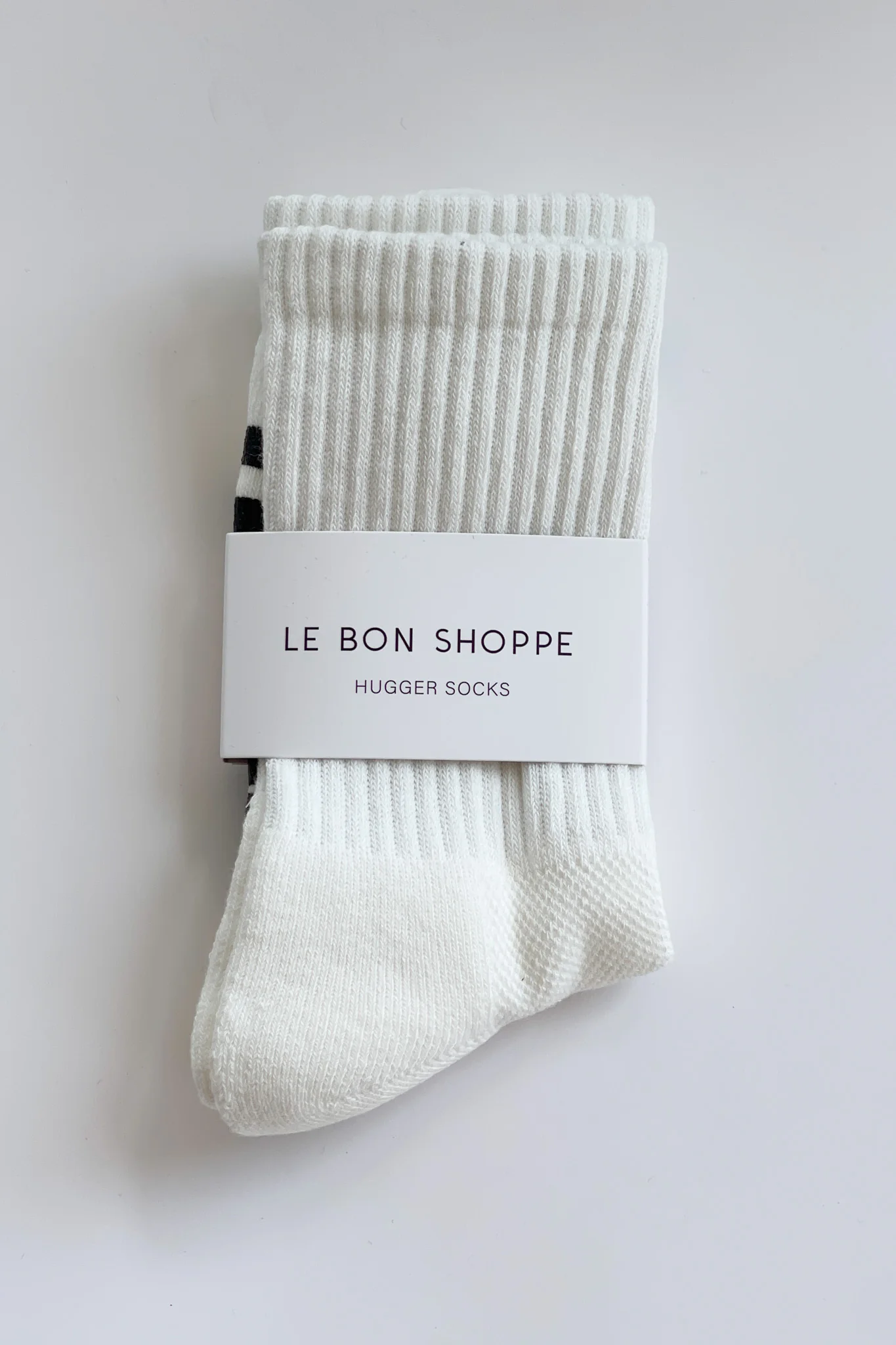 Hugger Socks - WHITE / BLACK - Image 4