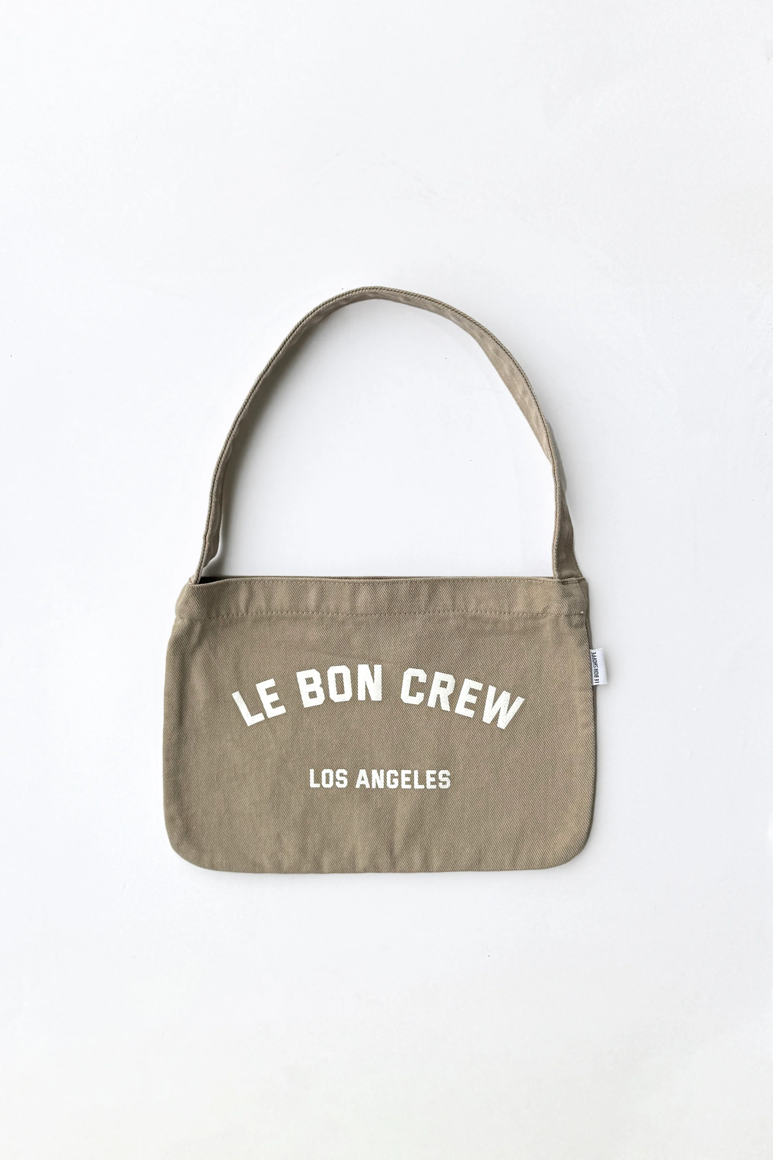 Petite Happy Carry Bag - Taupe + White - Image 3