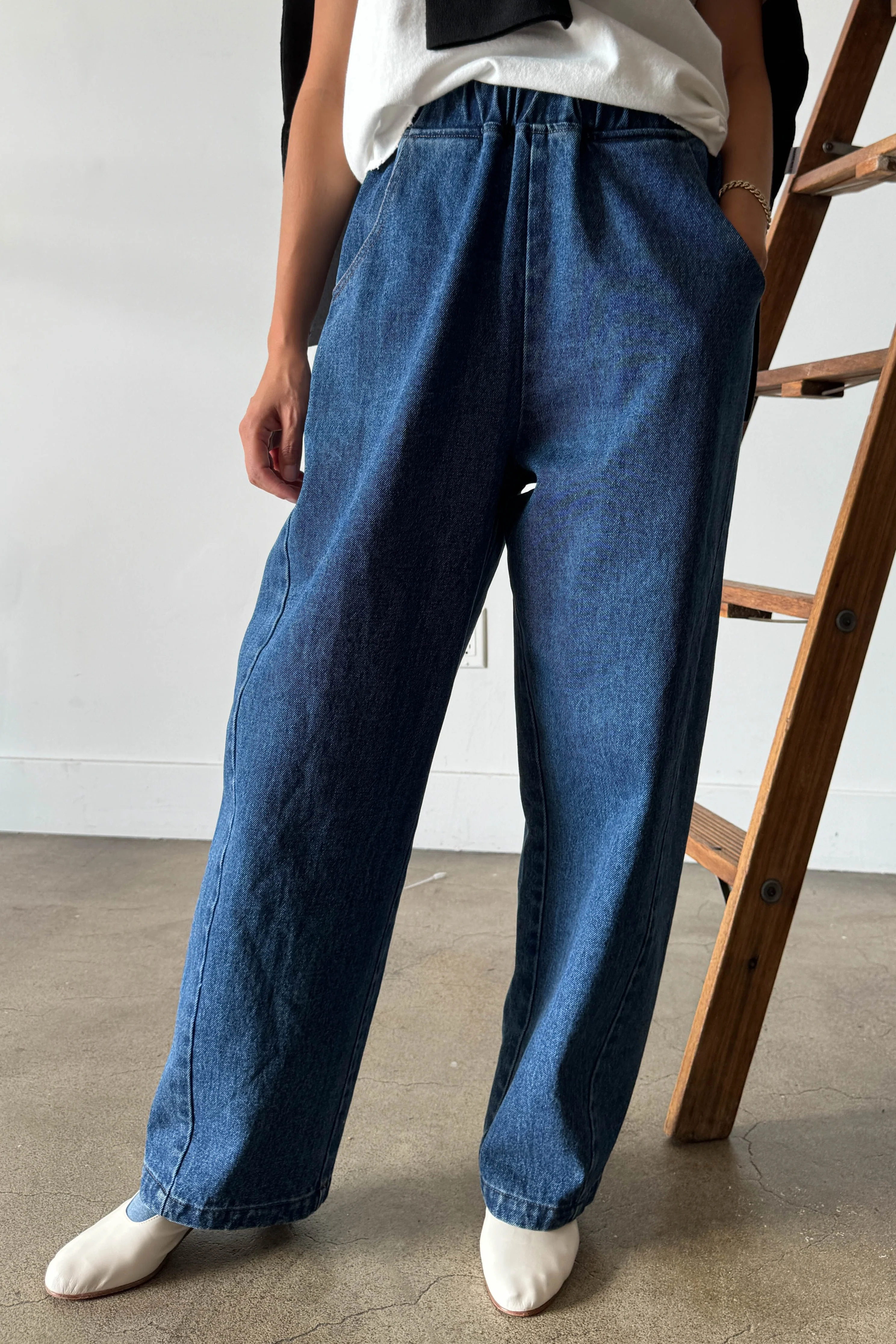 Long Arc Pants - Blue Denim - Image 3